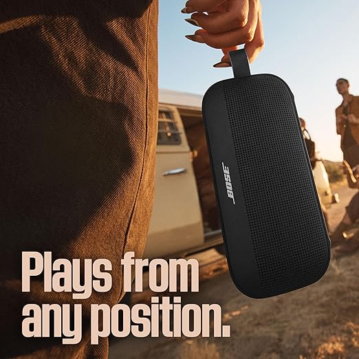 Bose SoundLink Flex (2nd Gen) – Portable Bluetooth Speaker, Hi-Fi Audio, 12H Battery, Waterproof & Dustproof - Black - 4