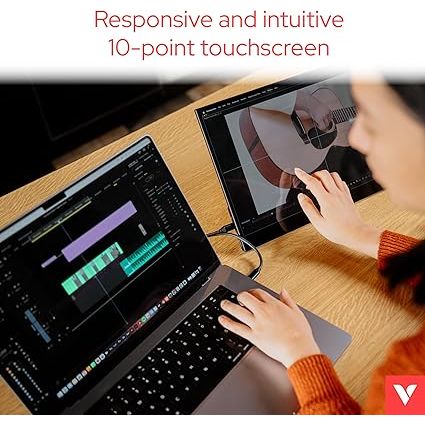 Verbatim PMT-17 17.3" Touchscreen Portable Monitor – 1080P, HDMI/USB-C, Compatible with Windows/Mac/Android - 4