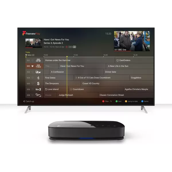 HUMAX Aura Android TV Freeview Play Smart 4K Ultra HD Digital TV Recorder - 1 TB - 5