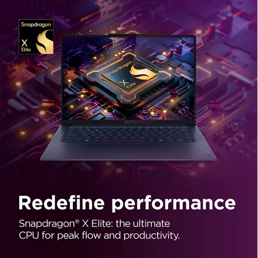 LENOVO Yoga Slim 7X 14" Laptop, Copilot+ PC - Snapdragon X Elite, 1 TB SSD, Cosmic Blue - 3