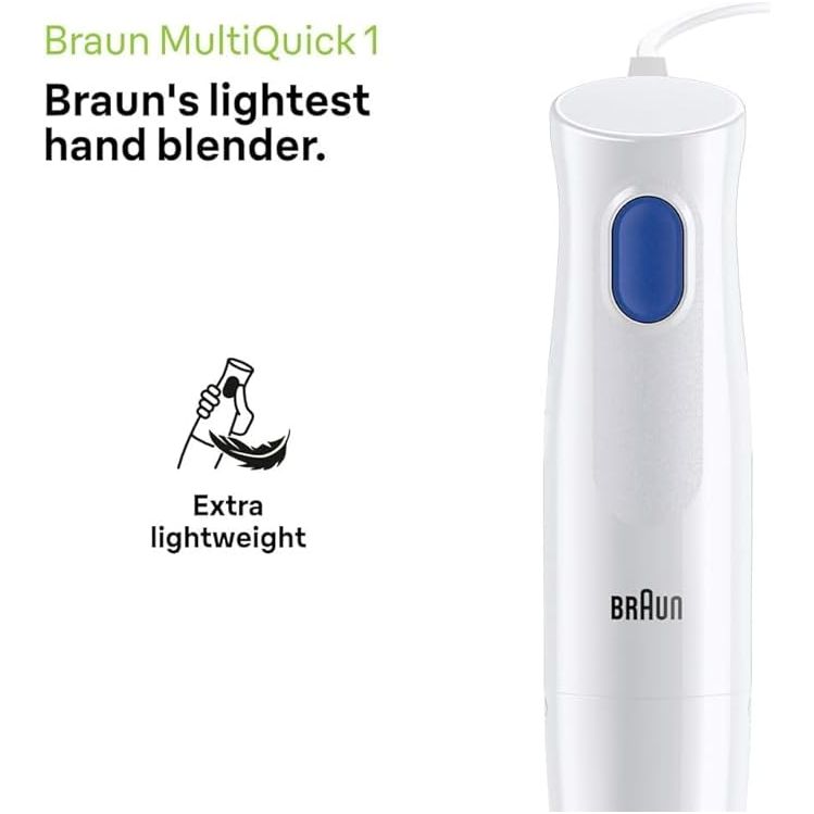 Braun MultiQuick 1 MQ10 Hand Mixer – 450W, EasyTwist, 600ml Beaker - White - 5