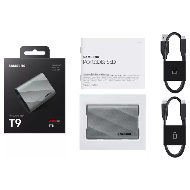Buy Cashify Tech Ltd,Samsung T9 External SSD - 1TB (Grey) - Gadcet UK | UK | London | Scotland | Wales| Near Me | Cheap | Pay In 3 | External Hard drives