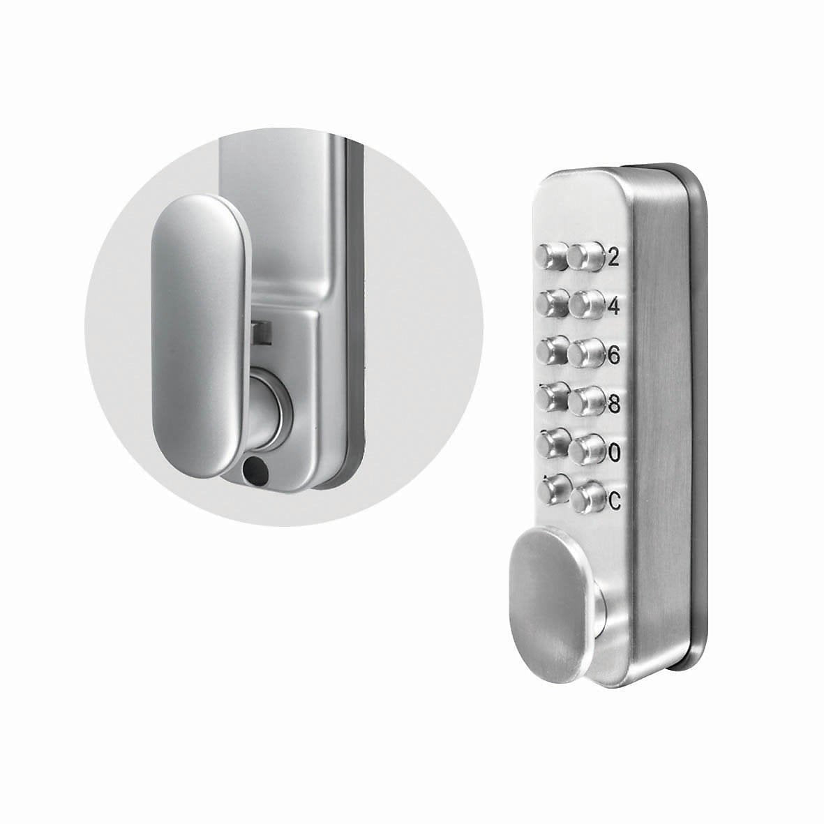 Buy Gadcet Dagenham,Smith & Locke Push-Button Lock – 4–6 Digit Code, Zinc Alloy, Grey - Gadcet UK | UK | London | Scotland | Wales| Near Me | Cheap | Pay In 3 | Home Security