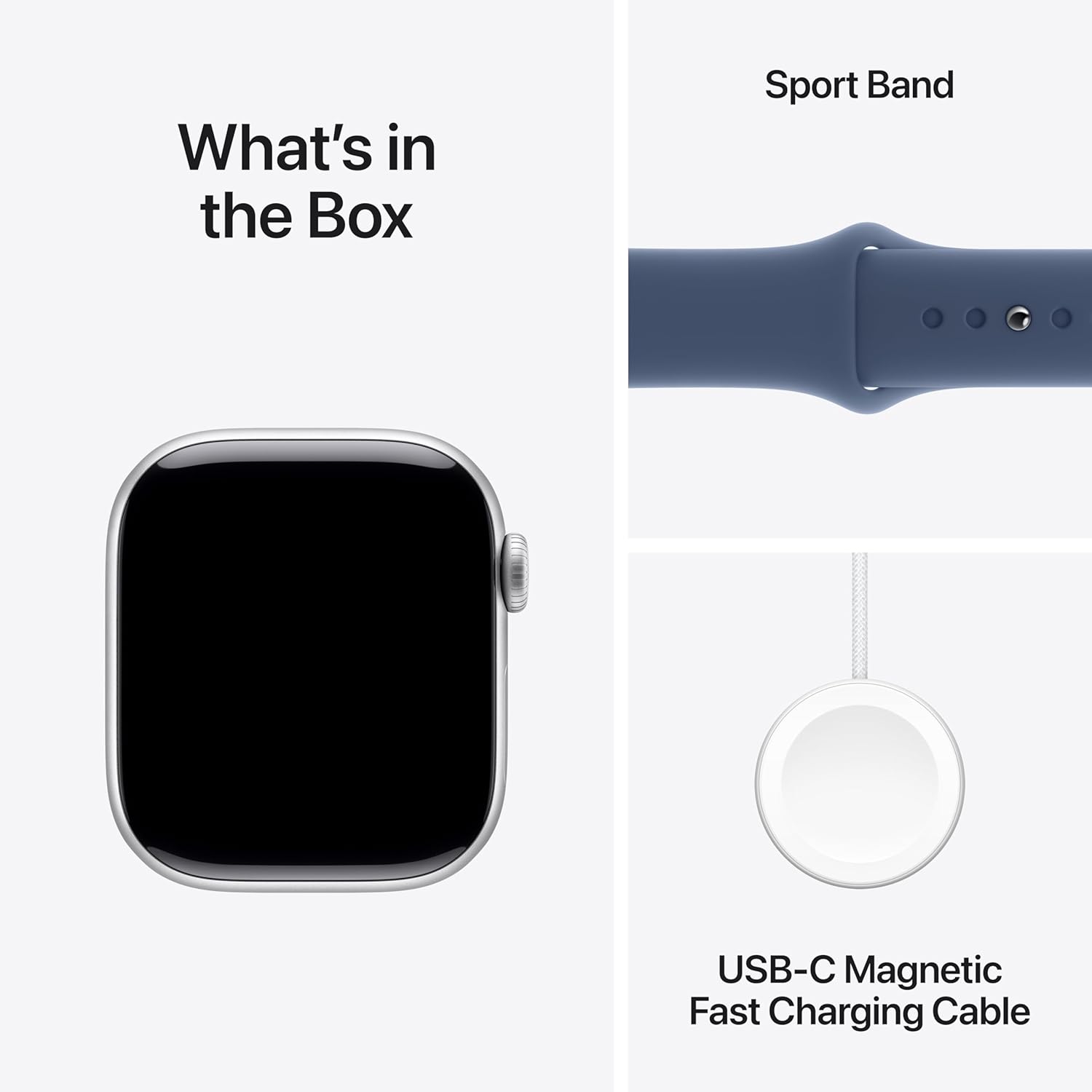 Buy Universal Electronics Limited,Apple Watch Series 10 GPS 42 mm Smartwatch with Silver Aluminium Case with Denim Sport Band - S/M. Fitness Tracker, ECG App, Always-On Retina Display, Water Resistant - Gadcet UK | UK | London | Scotland | Wales| Near Me | Cheap | Pay In 3 | Smart Watches