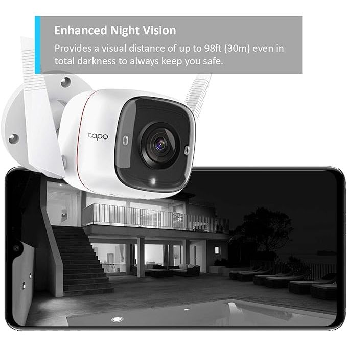 Buy Gadcet Dagenham,Tapo C310 Outdoor Security Camera – 2K 3MP, Wireless/Wired, Motion Detection, Night Vision, IP66, Alexa/Google Compatible - Gadcet UK | UK | London | Scotland | Wales| Near Me | Cheap | Pay In 3 | Security Monitors & Recorders