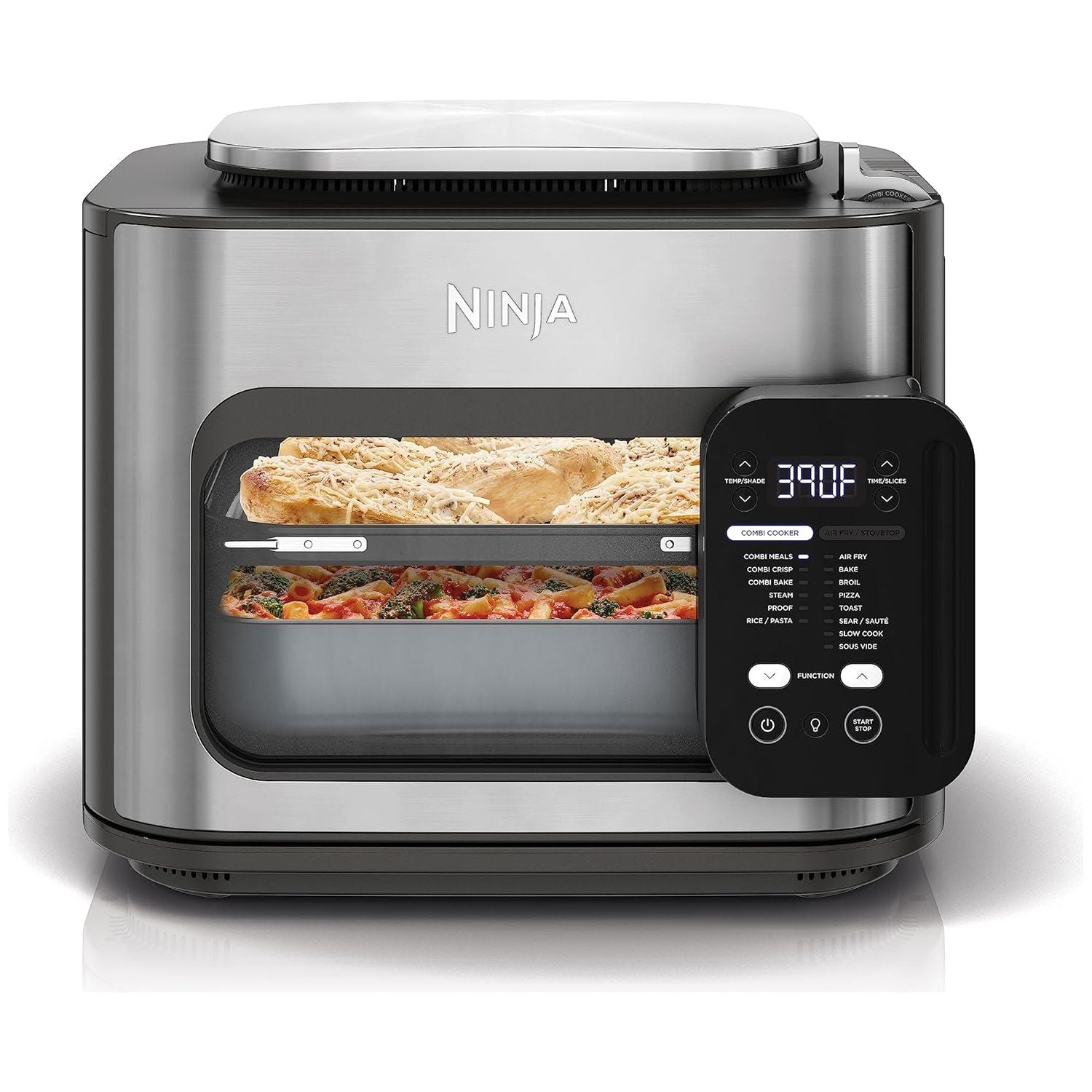 Buy Universal Electronics Limited,Ninja Combi All-in-One Multicooker, Oven, & Air Fryer, Complete Meals in 15 Mins, 14-in-1 Functions, Combi Cooker + Air Fry, Bake, Roast, Slow Cook and More, 3 Accessories, Stainless Steel, SFP701 - Gadcet UK | UK | London | Scotland | Wales| Near Me | Cheap | Pay In 3 | Kitchen Appliances