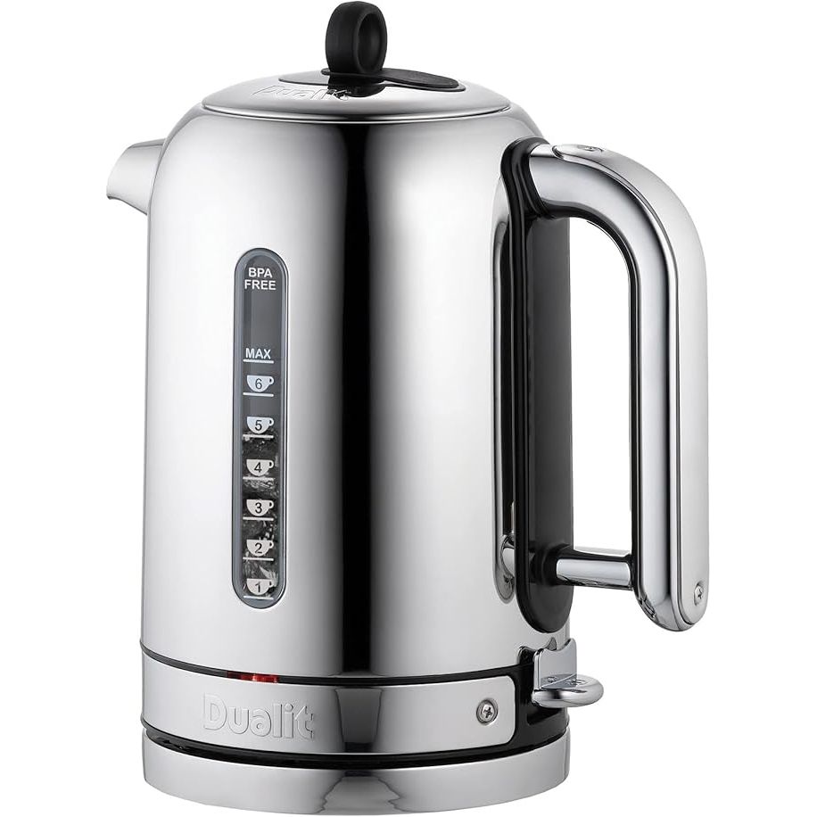 Buy Gadcet Dagenham,Dualit Classic Kettle 72835 – 1.7L, Polished Stainless Steel, Quiet Boil, 90s Boil Time - Black/Silver, EU Plug with UK Adapter - Gadcet UK | UK | London | Scotland | Wales| Near Me | Cheap | Pay In 3 | Kettle