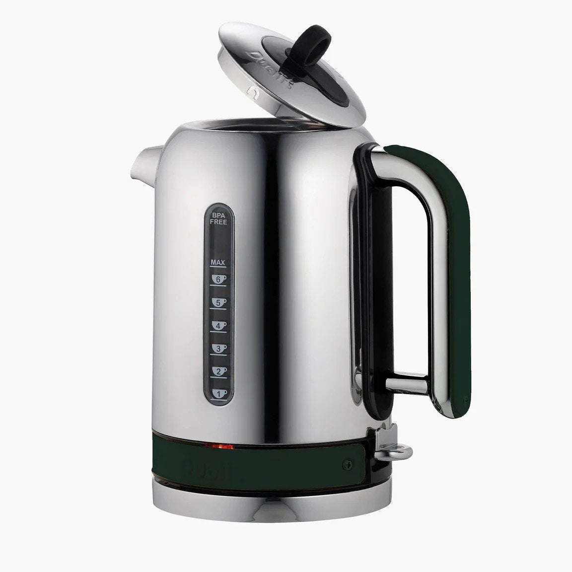 Buy Gadcet Dagenham,Dualit Classic Kettle 72896 – 1.7L, Polished Stainless Steel, Quiet Boil, 90s Boil Time, Evergreen/Silver, EU Plug with UK Adapter - Gadcet UK | UK | London | Scotland | Wales| Near Me | Cheap | Pay In 3 | Kitchen Appliances