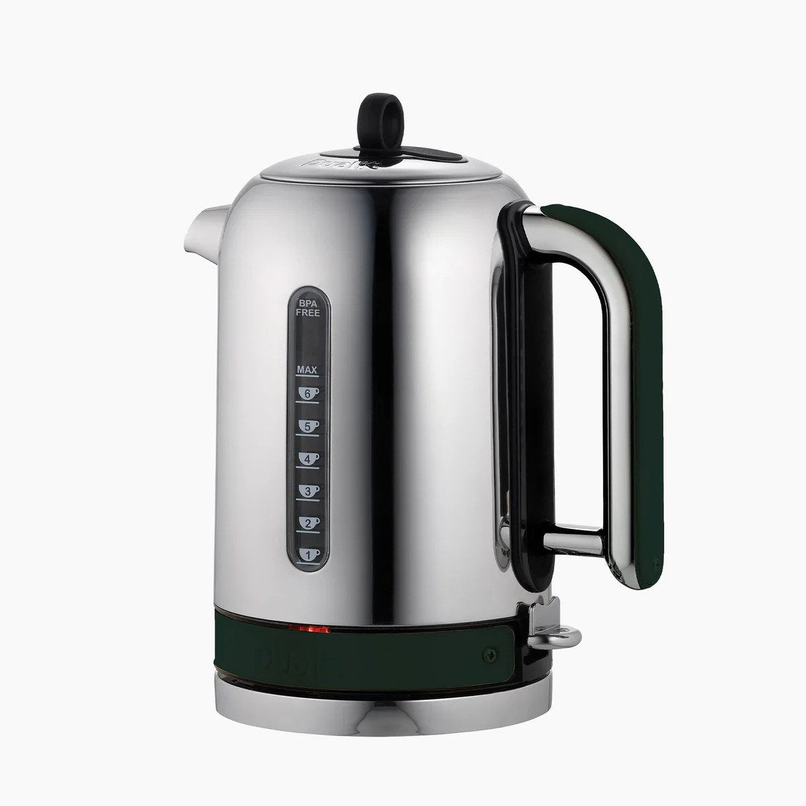 Buy Gadcet Dagenham,Dualit Classic Kettle 72896 – 1.7L, Polished Stainless Steel, Quiet Boil, 90s Boil Time, Evergreen/Silver, EU Plug with UK Adapter - Gadcet UK | UK | London | Scotland | Wales| Near Me | Cheap | Pay In 3 | Kitchen Appliances