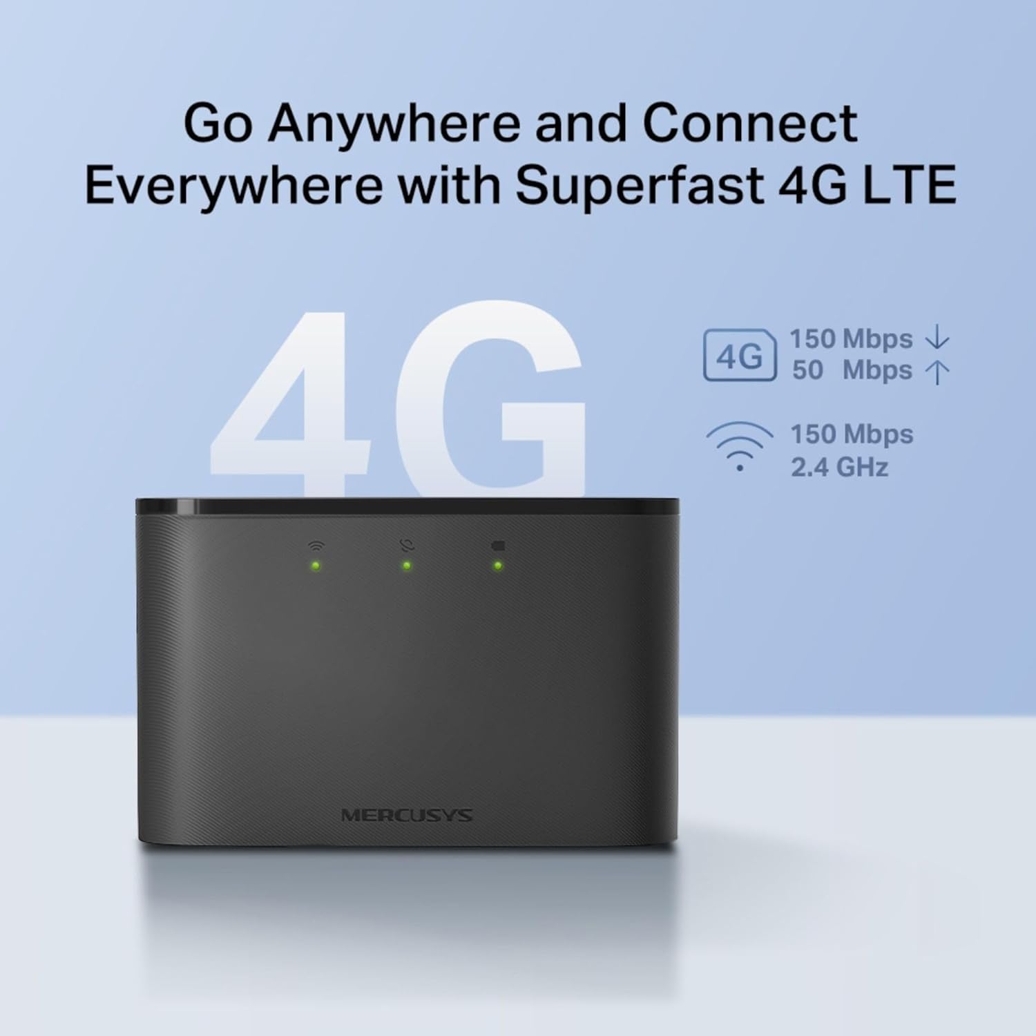 Buy Gadcet Dagenham,MERCUSYS MT110 Mifi Portable WiFi 4G Router - 4G LTE 150 Mbps, 2200mAh Battery for 10 Hours, Plug & Play Mobile WiFi Router - Gadcet UK | UK | London | Scotland | Wales| Near Me | Cheap | Pay In 3 | Mobile WiFi Hotspot