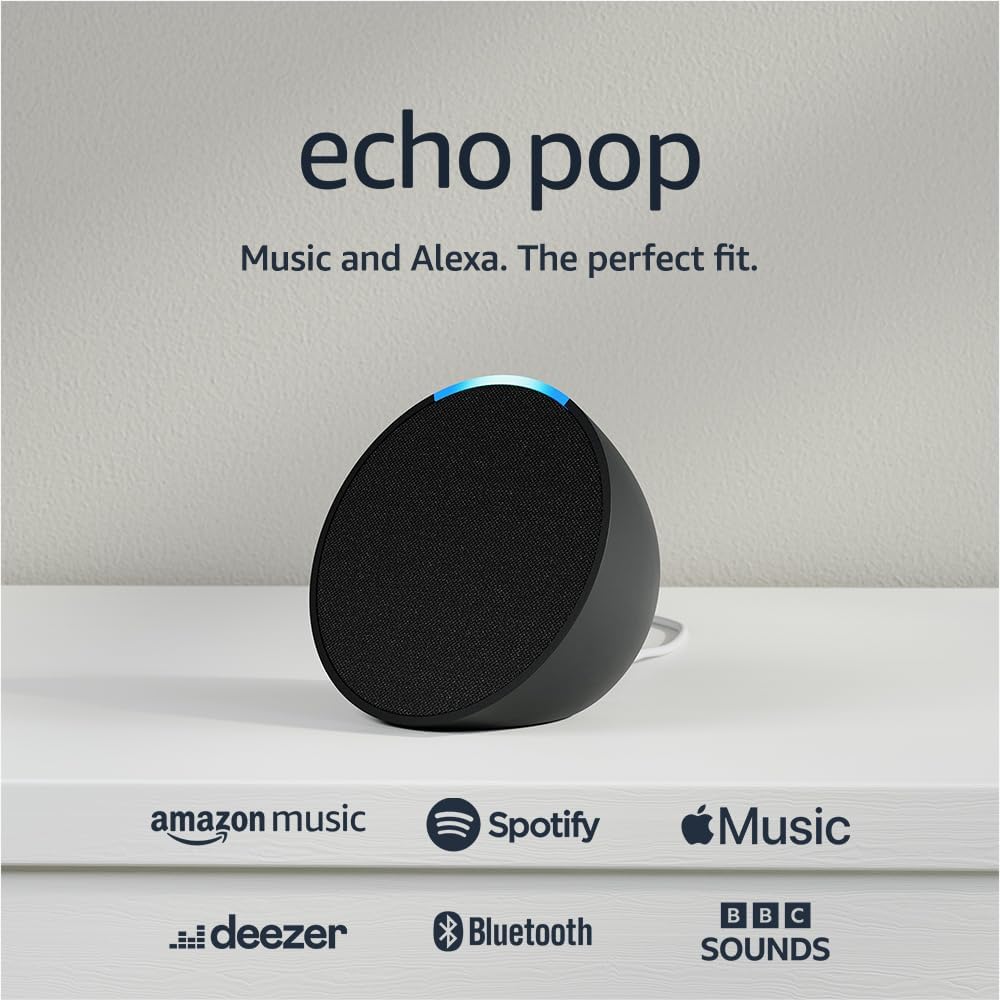 Buy Gadcet Dagenham,Echo Pop (Newest gen) Bluetooth smart speaker with Alexa - Charcoal - Gadcet UK | UK | London | Scotland | Wales| Near Me | Cheap | Pay In 3 | Smart Speakers