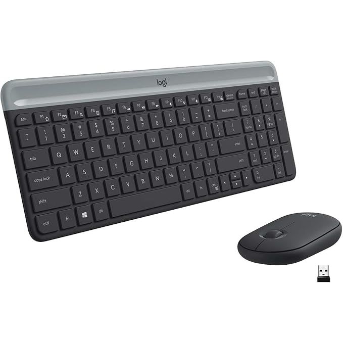 Buy Gadcet Dagenham,Logitech MK470 Slim Wireless Keyboard & Mouse Combo – QWERTY UK, 2.4GHz USB, Quiet Typing, Long Battery - Black - Gadcet UK | UK | London | Scotland | Wales| Near Me | Cheap | Pay In 3 | Keyboards