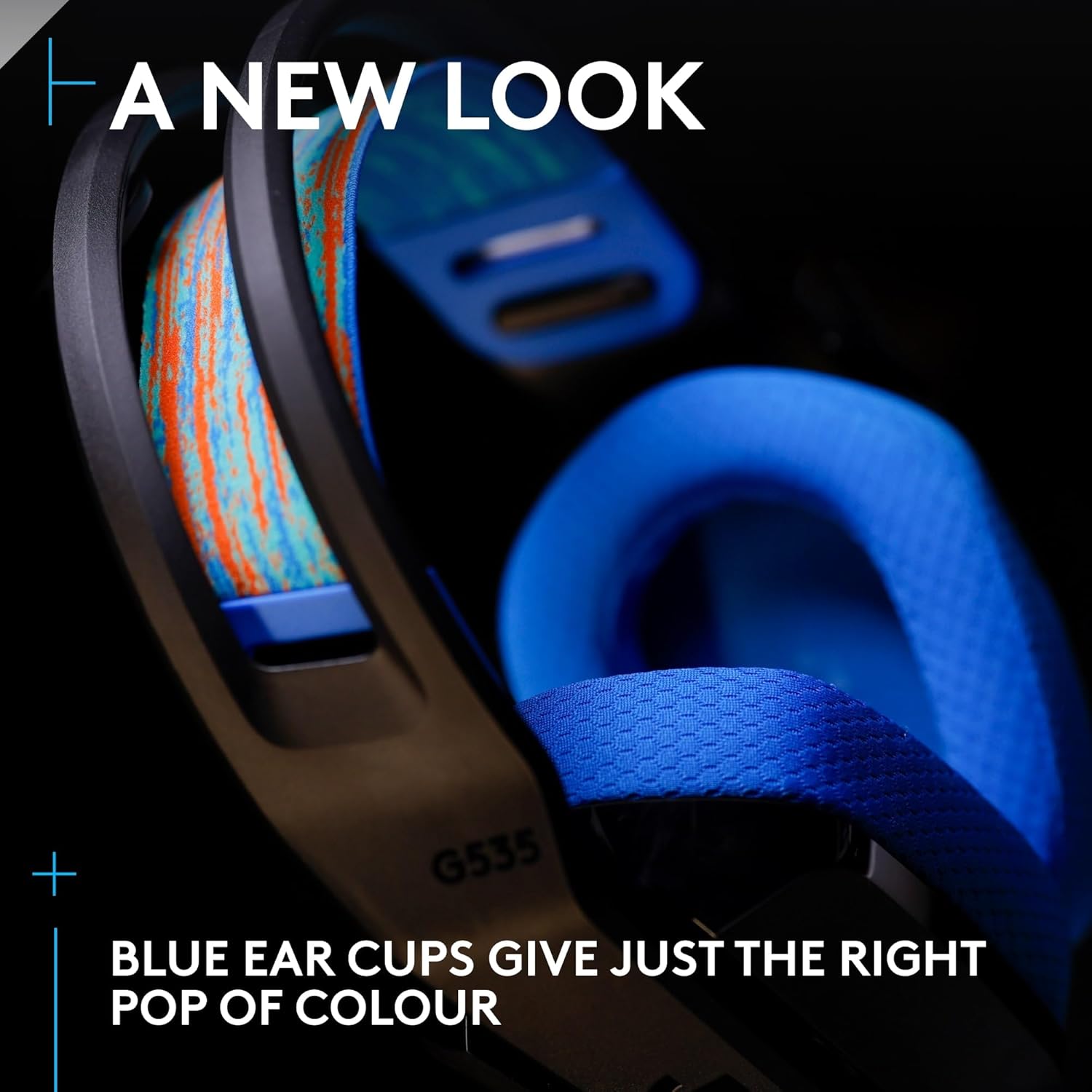 Buy Gadcet Dagenham,Logitech G G535 Lightspeed Wireless Gaming Headset - Black/Blue - Gadcet UK | UK | London | Scotland | Wales| Near Me | Cheap | Pay In 3 | Headphones & Headsets