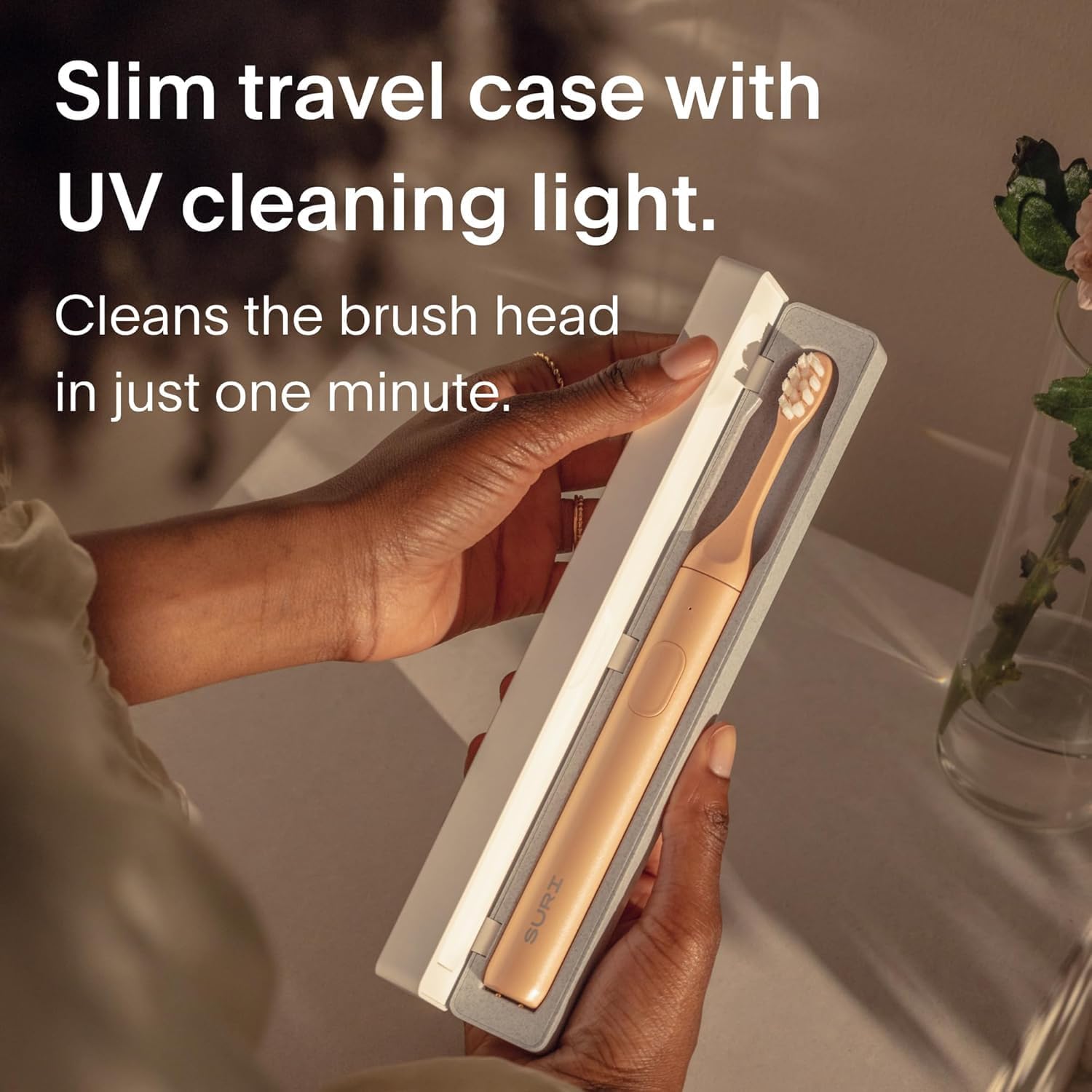 Buy Gadcet Dagenham,SURI Electric Toothbrush Slim Sonic Toothbrush & Accessories - Sunset Bloom - Gadcet UK | UK | London | Scotland | Wales| Near Me | Cheap | Pay In 3 | Electric Toothbrush