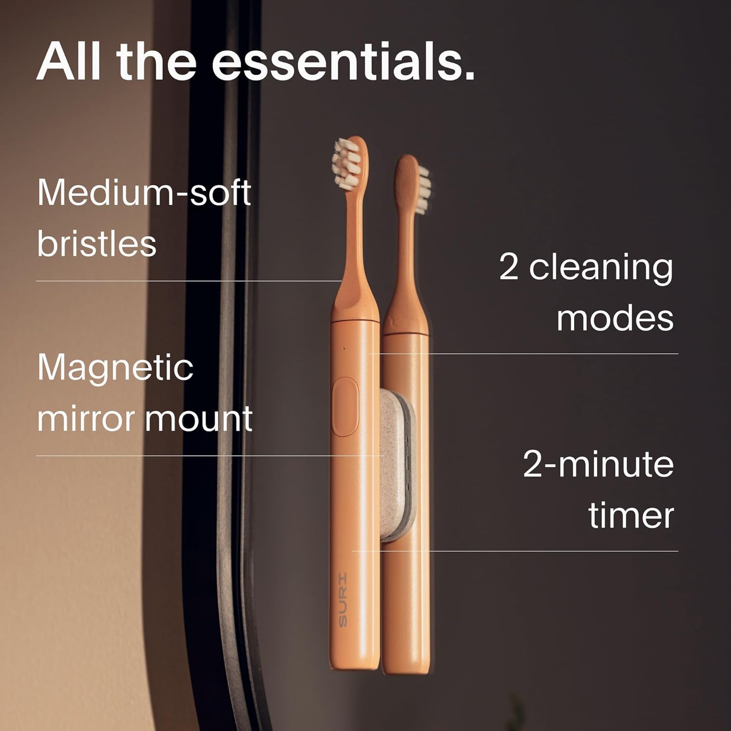 Buy Gadcet Dagenham,SURI Electric Toothbrush Slim Sonic Toothbrush & Accessories - Sunset Bloom - Gadcet UK | UK | London | Scotland | Wales| Near Me | Cheap | Pay In 3 | Electric Toothbrush