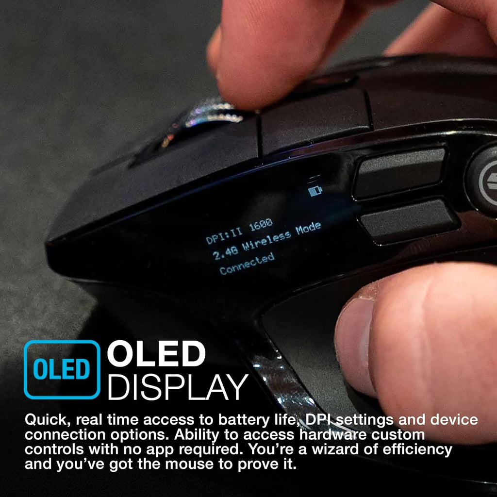 JLab GO Mouse Bluetooth Silenzioso – Wireless Tri-Mode Con Dongle, Portatile Per Computer, Mac, IPad