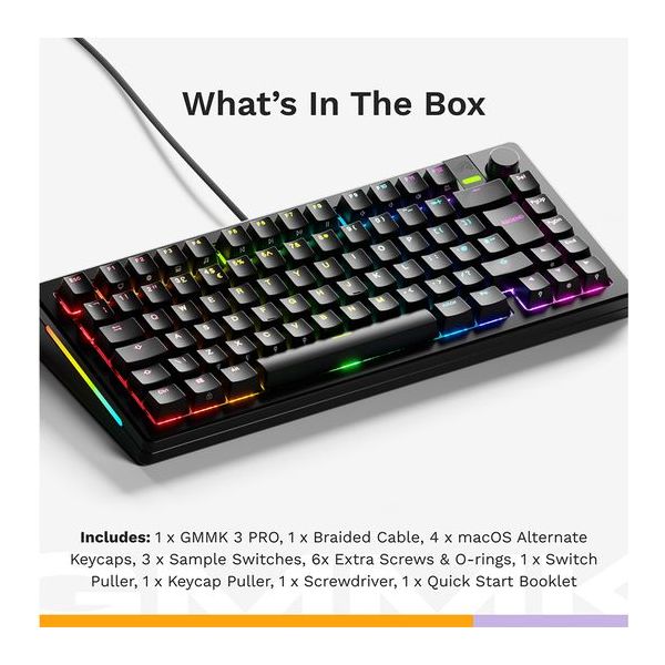 Buy Cashtro ltd,GLORIOUS GMMK 3 Pro Prebuilt 75% Mechanical Gaming Keyboard - Black - Gadcet UK | UK | London | Scotland | Wales| Near Me | Cheap | Pay In 3 | Keyboards