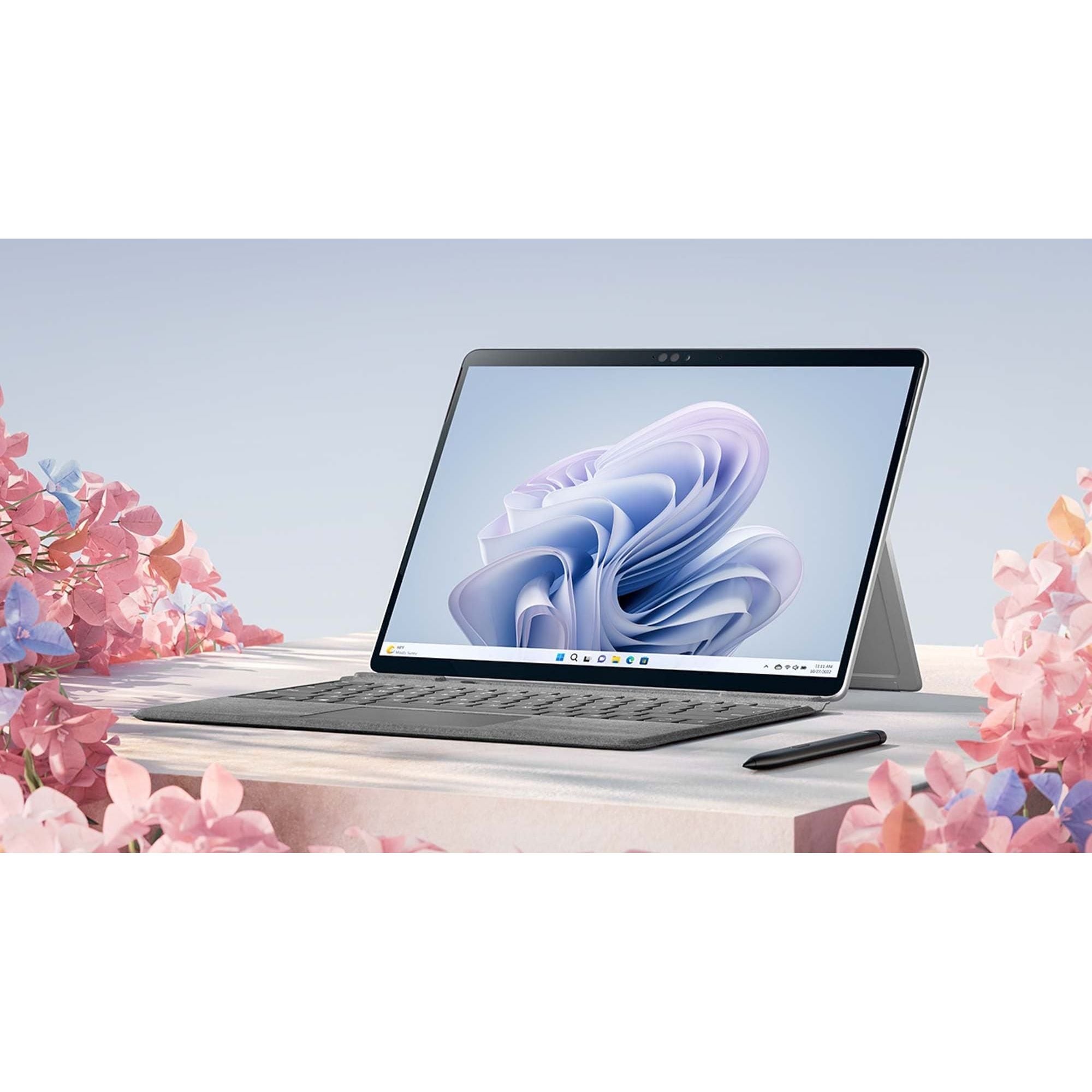 Microsoft,Surface Pro 9 with 5G LTE Microsoft SQ 3 Processor 128 GB Storage 8GB RAM Wi-Fi 6E (802.11ax) Windows 11 Home Platinum - Gadcet.com