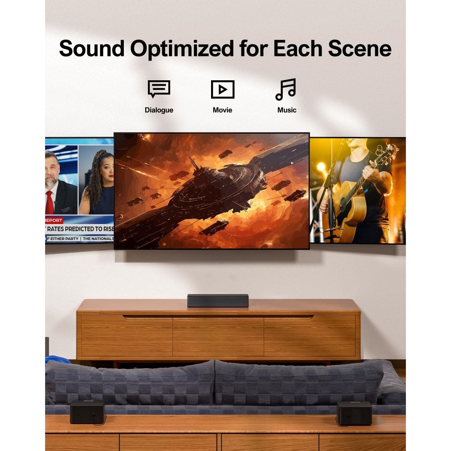 Buy ULTIMEA,ULTIMEA 5.1 Dolby Atmos Soundbar, 3D Surround Sound System Sound Bar for TV, TV Sound Bar with Wireless Subwoofer, Surround and Bass Adjustable Home Audio TV Speakers, Poseidon D60 Series, 2023 Model - Gadcet UK | UK | London | Scotland | Wales| Ireland | Near Me | Cheap | Pay In 3 | Bluetooth Speaker