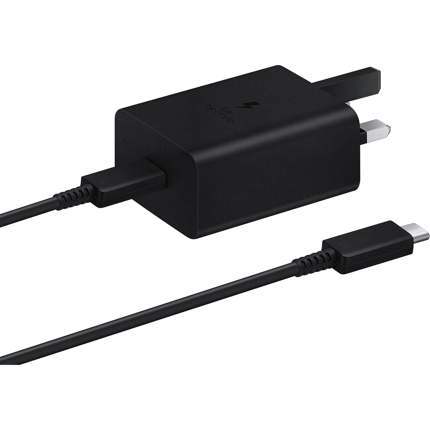 Buy Samsung,Samsung Galaxy Official 45W Super Fast Charger 2.0 (with USB-C to C Data Cable), Black - Gadcet UK | UK | London | Scotland | Wales| Ireland | Near Me | Cheap | Pay In 3 | Mobile Phone Accessories