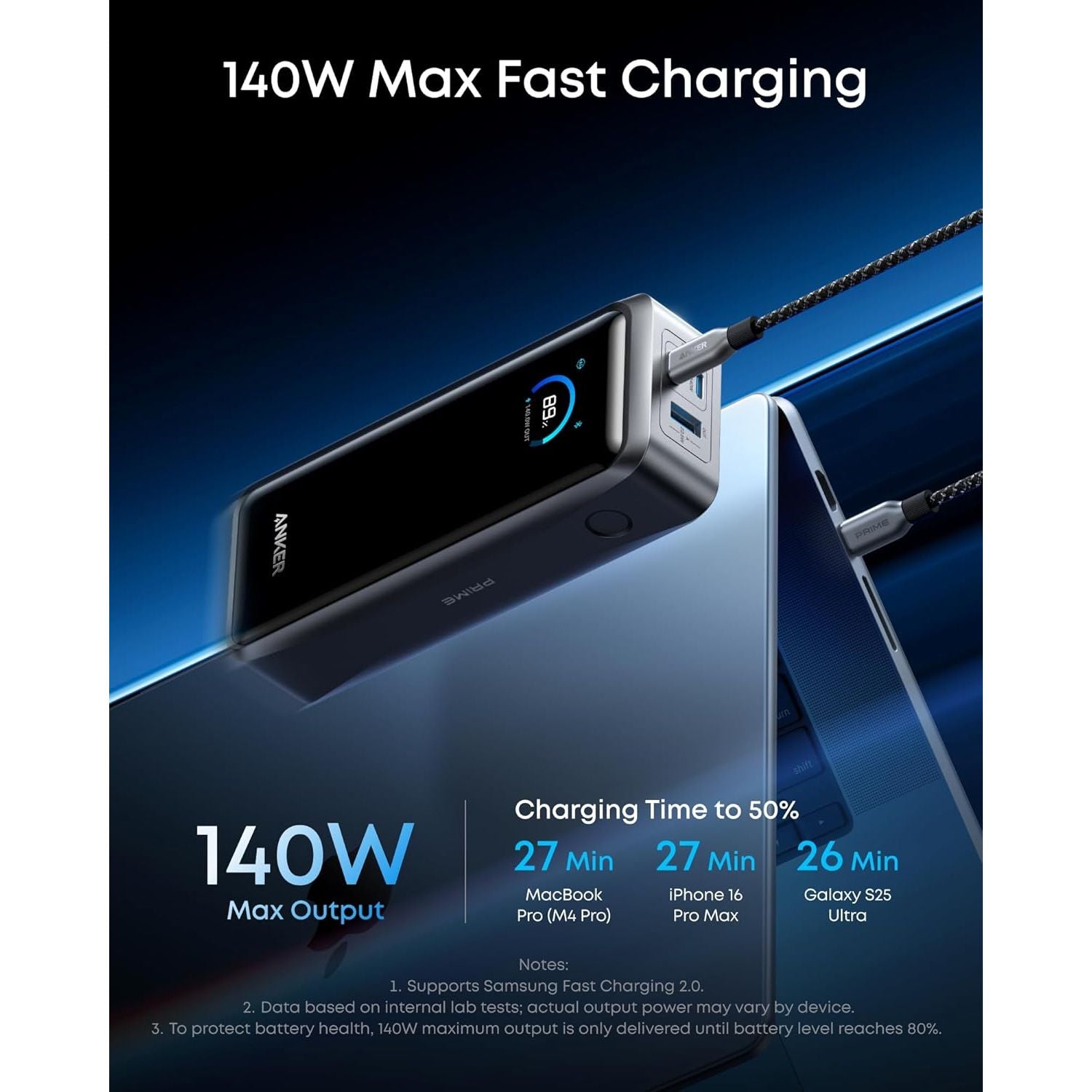 Buy Anker,Anker Prime Power Bank 26,250mAh 300W 3-Port Portable Charger - Gadcet UK | UK | London | Scotland | Wales| Near Me | Cheap | Pay In 3 | Power Adapter & Charger Accessories