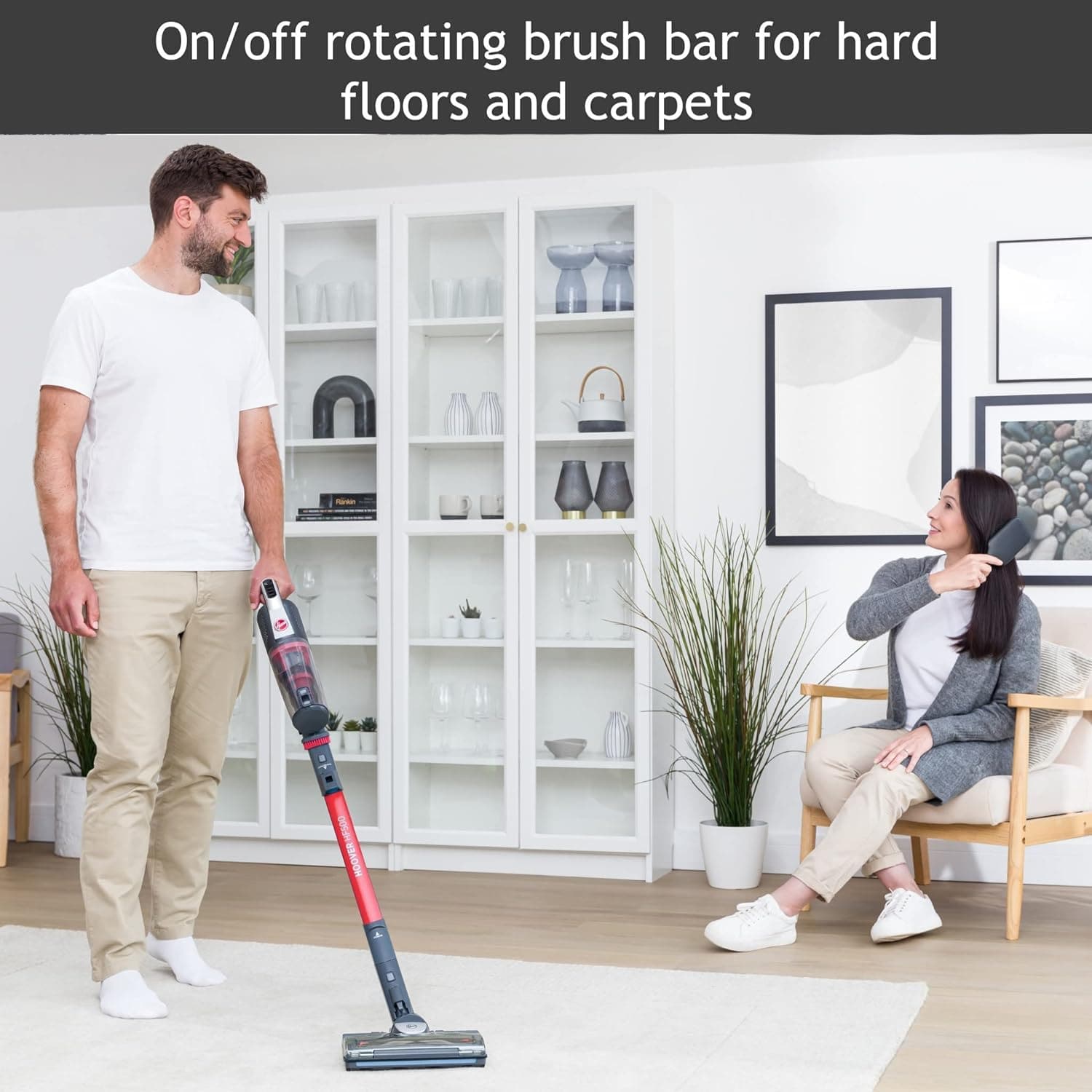 Buy Hoover,Hoover HF522STH Cordless Vacuum Cleaner - Anti-Twist, Single Battery, Grey & Red - Gadcet UK | UK | London | Scotland | Wales| Near Me | Cheap | Pay In 3 | Vacuums