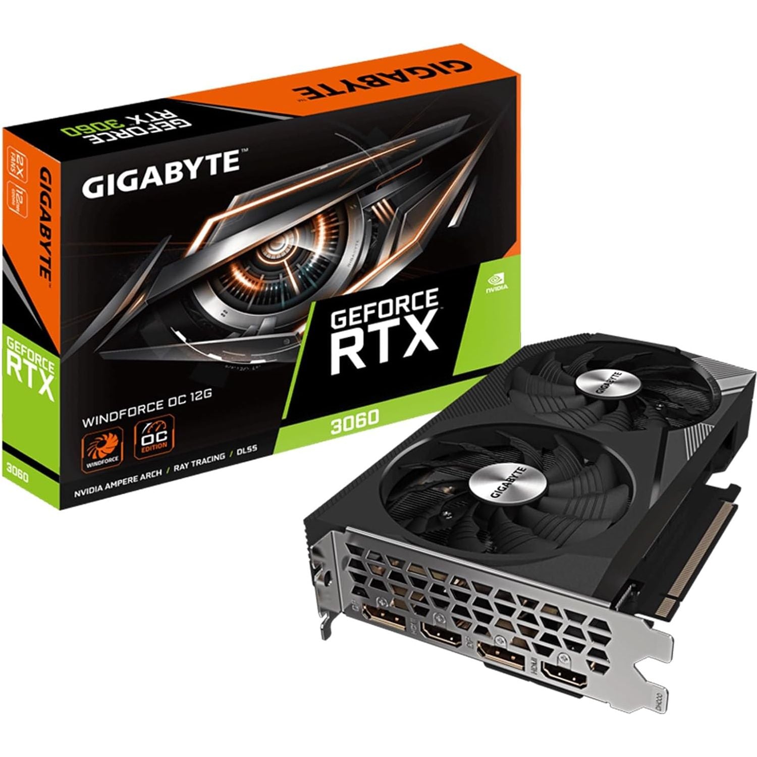 Buy GIGABYTE,GIGABYTE GeForce RTX 3060 WINDFORCE OC 12G (Rev. 2.0) Graphics Card – 12GB GDDR6, 2X WINDFORCE Fans, 192-bit, GV-N3060WF2OC-12GD - Gadcet UK | UK | London | Scotland | Wales| Near Me | Cheap | Pay In 3 | Video Cards & Adapters