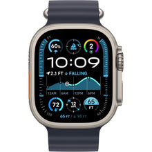 Apple Watch Ultra 2 (49mm) GPS + Cellular – Titanium Case with Navy Ocean Band, Fitness & Sports Smartwatch