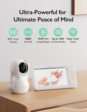 Momcozy BM03 Video Baby Monitor – 5.5" LCD Screen, White