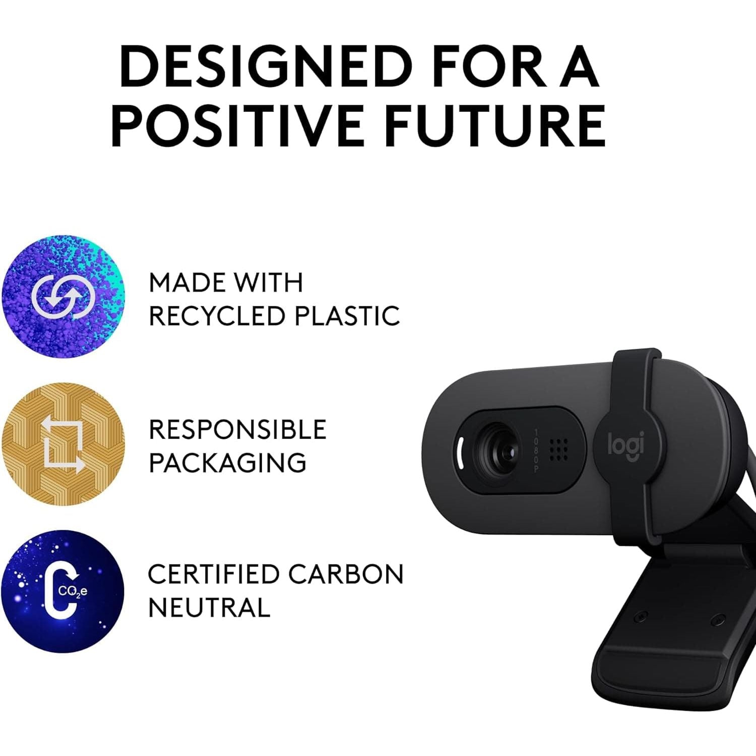 Buy Logitech,Logitech Brio 100 Full HD Webcam for Meetings and Streaming, Auto-Light Balance, Built-In Mic, Privacy Shutter, USB-A, for Microsoft Teams, Google Meet, Zoom and More - Graphite - Gadcet UK | UK | London | Scotland | Wales| Near Me | Cheap | Pay In 3 | Web Camera