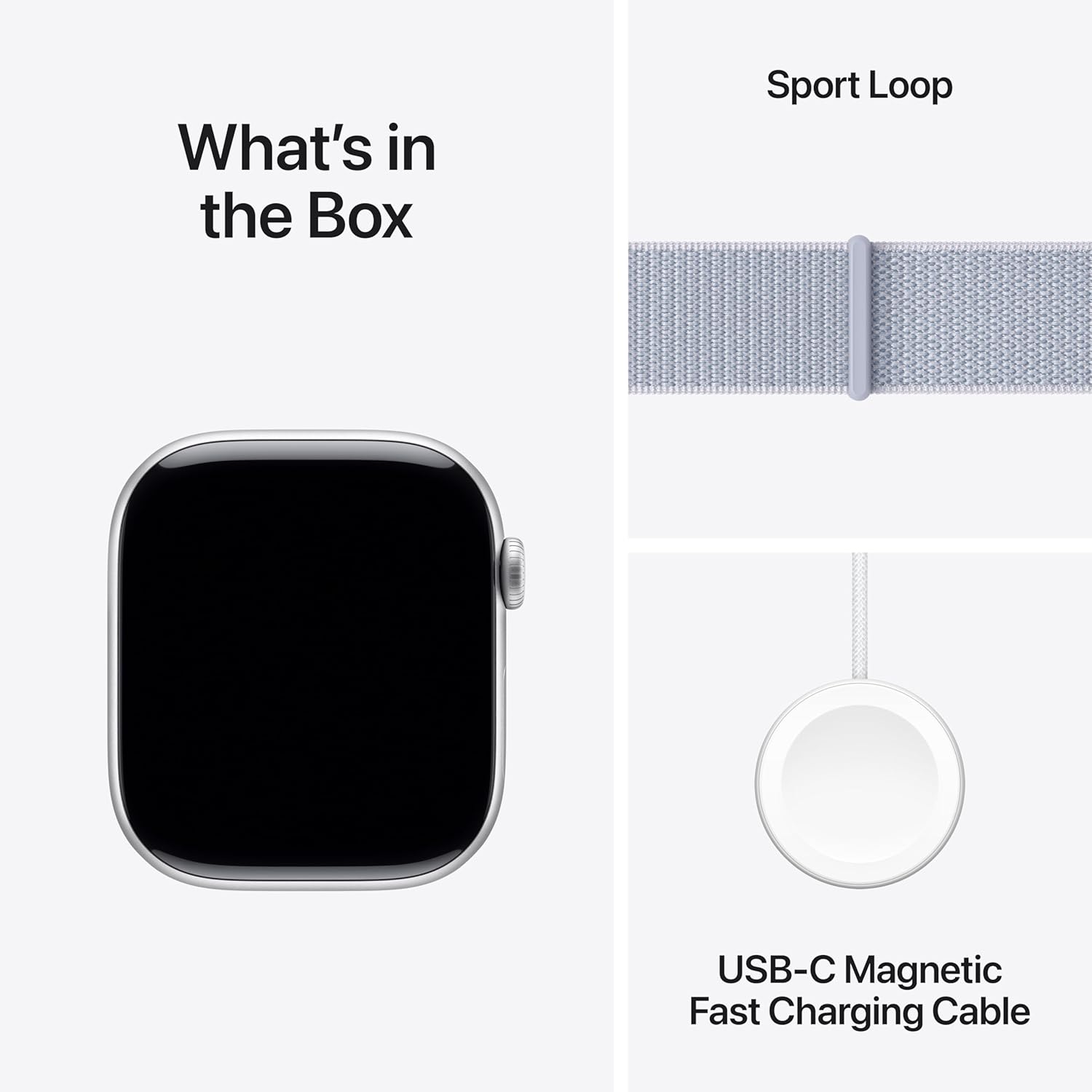 Buy Apple,Apple Watch Series 10 GPS 46mm Silver Aluminium Case with Blue Cloud Sport Loop - One Size - Gadcet UK | UK | London | Scotland | Wales| Near Me | Cheap | Pay In 3 | Smart Watches