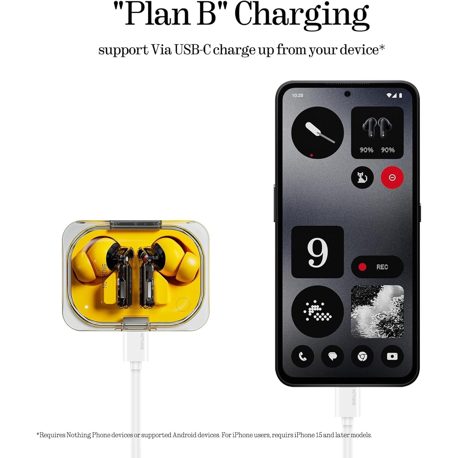 Buy Nothing,Nothing Ear (a) Wireless Earbuds in Yellow – High-Fidelity Sound with 45dB Active Noise Cancelling & All-Day Performance - Gadcet UK | UK | London | Scotland | Wales| Near Me | Cheap | Pay In 3 | In-Ear Headphones