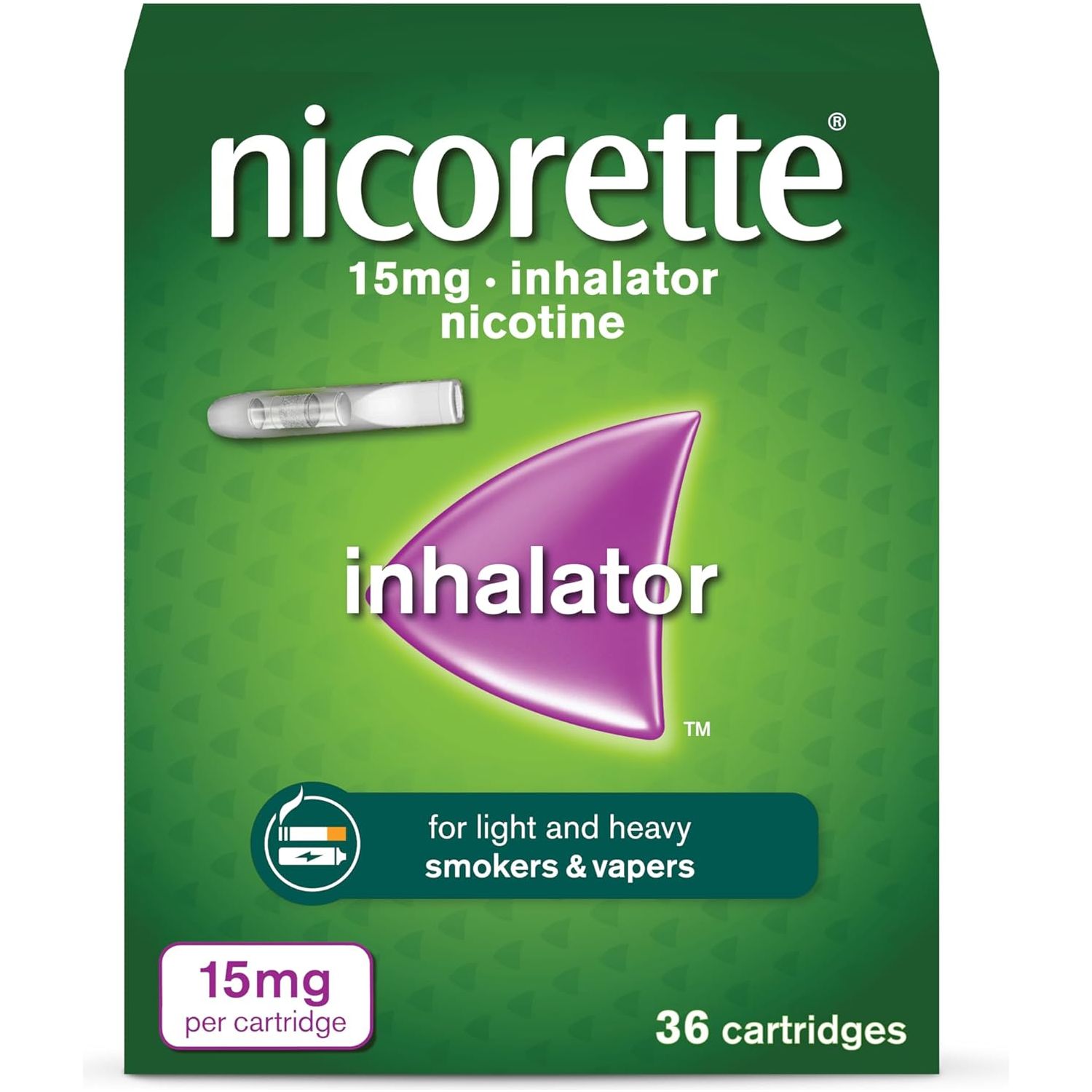 Buy Nicorette,Nicorette 15mg Inhalator with 36 Cartridges – Discreet & Convenient Smoking Cessation Aid - Gadcet UK | UK | London | Scotland | Wales| Near Me | Cheap | Pay In 3 | Nebulizers