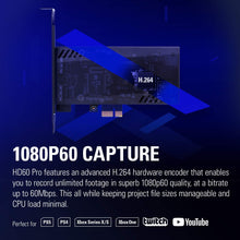 Elgato HD60 Pro Capture Card – 1080p60 PCIe Capture, Low-Latency, PS5/PS4, Xbox Series X/S, PC – Black