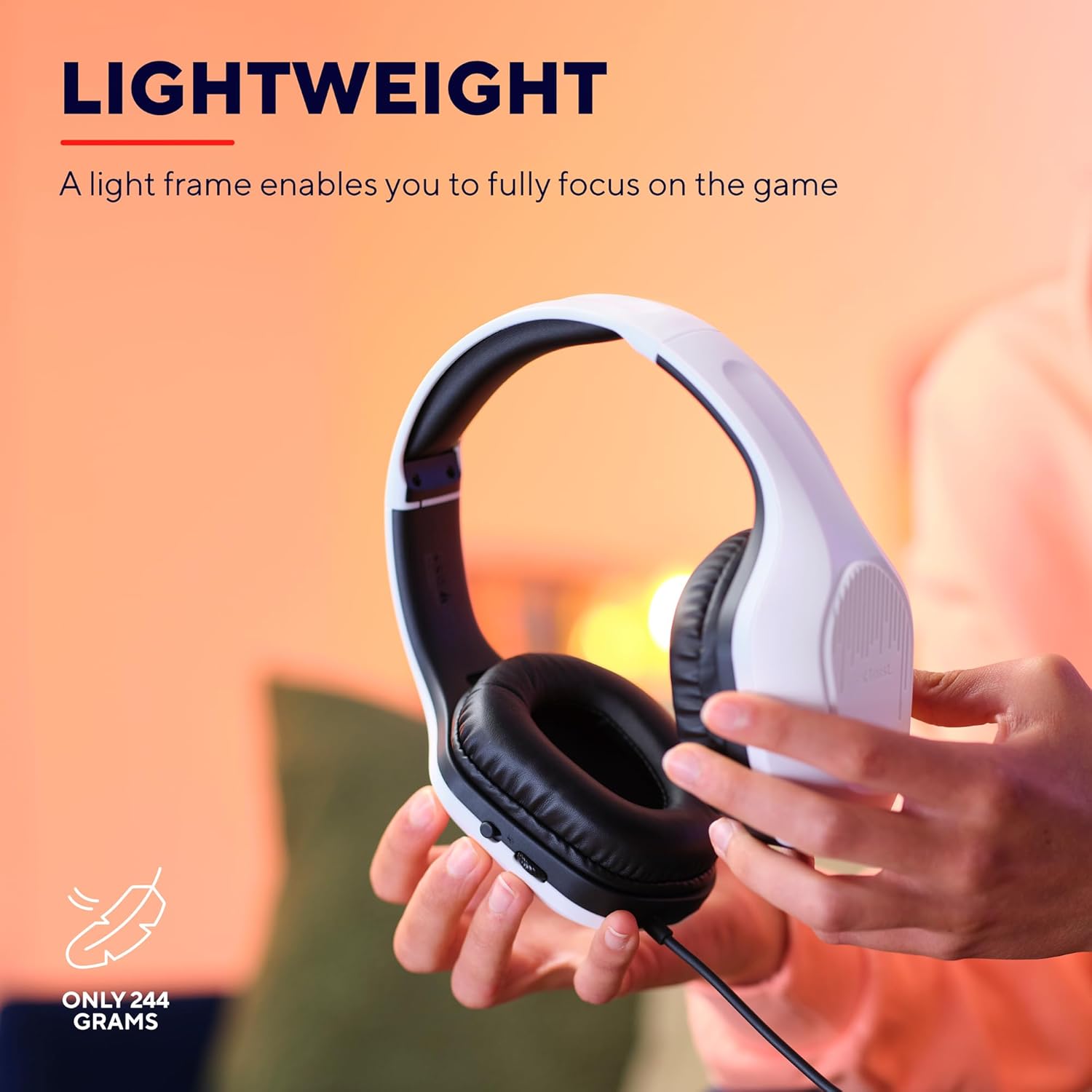Buy Trust,Trust Gaming GXT 415PS Zirox Lightweight Wired Gaming Headset for PS5 – 50mm Drivers, Foldaway Mic, 3.5mm Jack, White - Gadcet UK | UK | London | Scotland | Wales| Near Me | Cheap | Pay In 3 | Headphones & Headsets