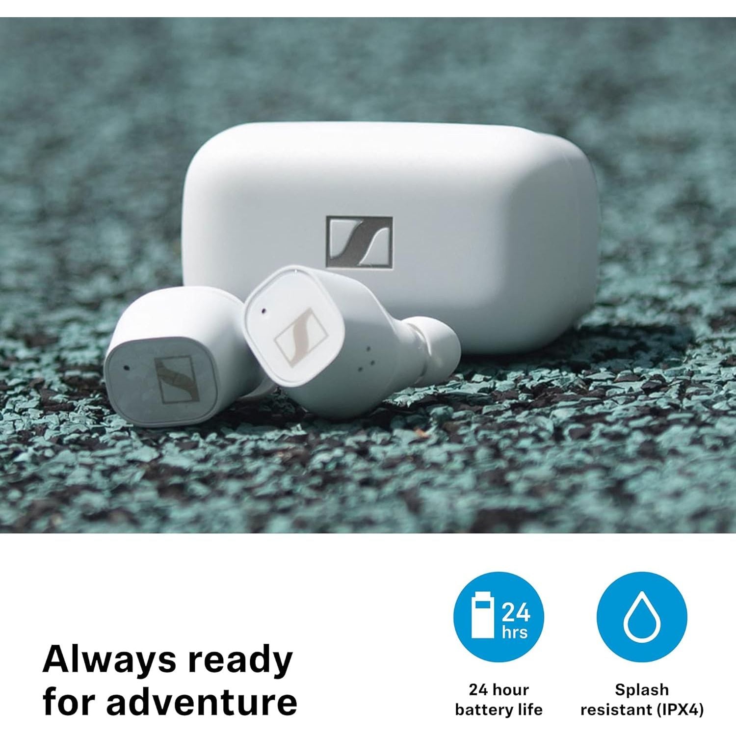 Buy Sennheiser,Sennheiser CX Plus True Wireless Earbuds - Bluetooth In-Ear, Active Noise Cancellation, Customizable Touch Controls, 24-Hour Battery, IPX4, White - Gadcet UK | UK | London | Scotland | Wales| Near Me | Cheap | Pay In 3 | In-Ear Headphones