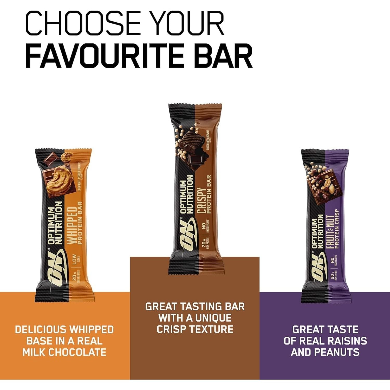 Buy Optimum Nutrition,Optimum Nutrition Crispy Protein Bars, no added sugars, Workout Snack for Men and Women, Peanut Butter Flavour, 10 x 65g - Gadcet UK | UK | London | Scotland | Wales| Ireland | Near Me | Cheap | Pay In 3 | Health Care