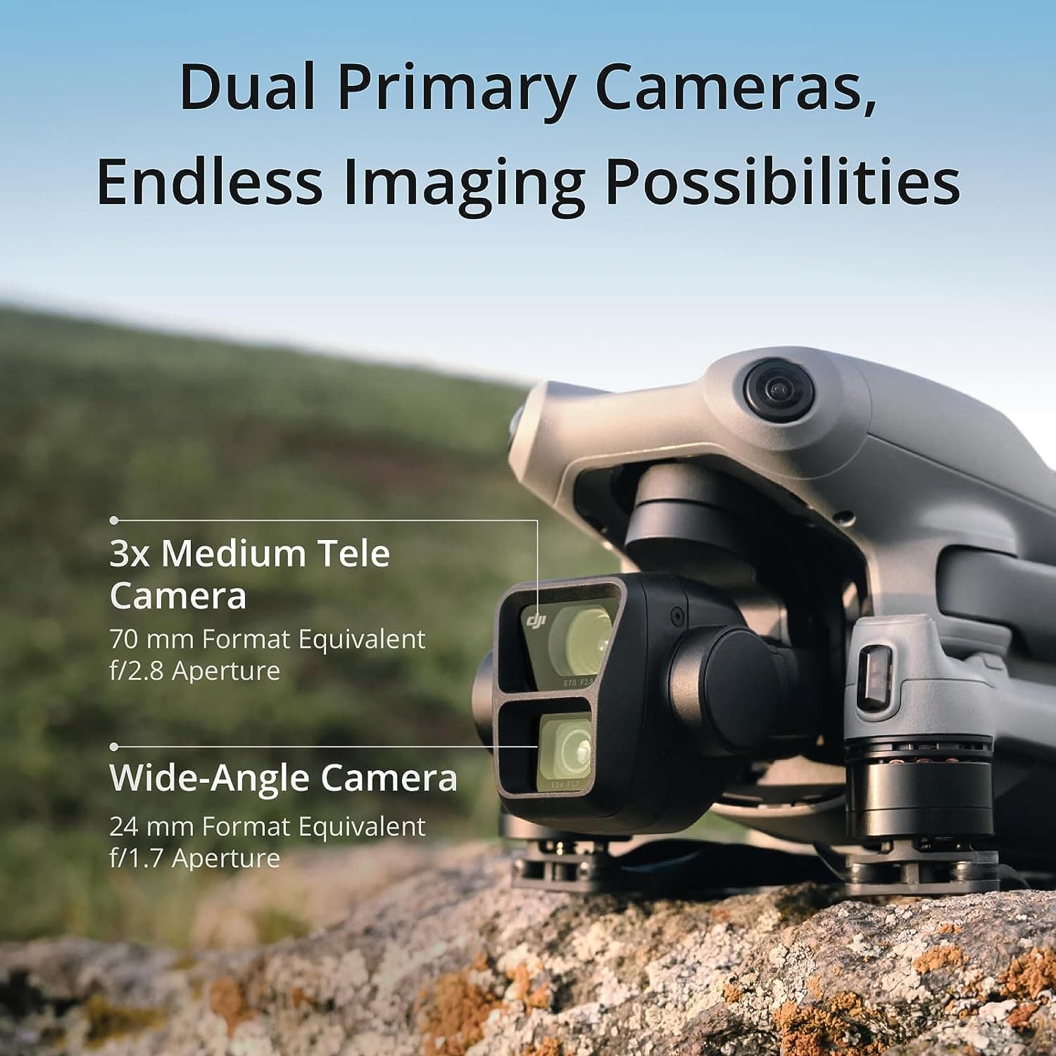 Buy DJI,DJI Air 3 Drone Fly More Combo 4K HDR with DJI RC 2 Remote, Dual Cameras (Tele & Wide-Angle), 48MP, 46-Min Flight Time, O4 System, Includes 2 Extra Batteries - Gadcet UK | UK | London | Scotland | Wales| Near Me | Cheap | Pay In 3 | Drones