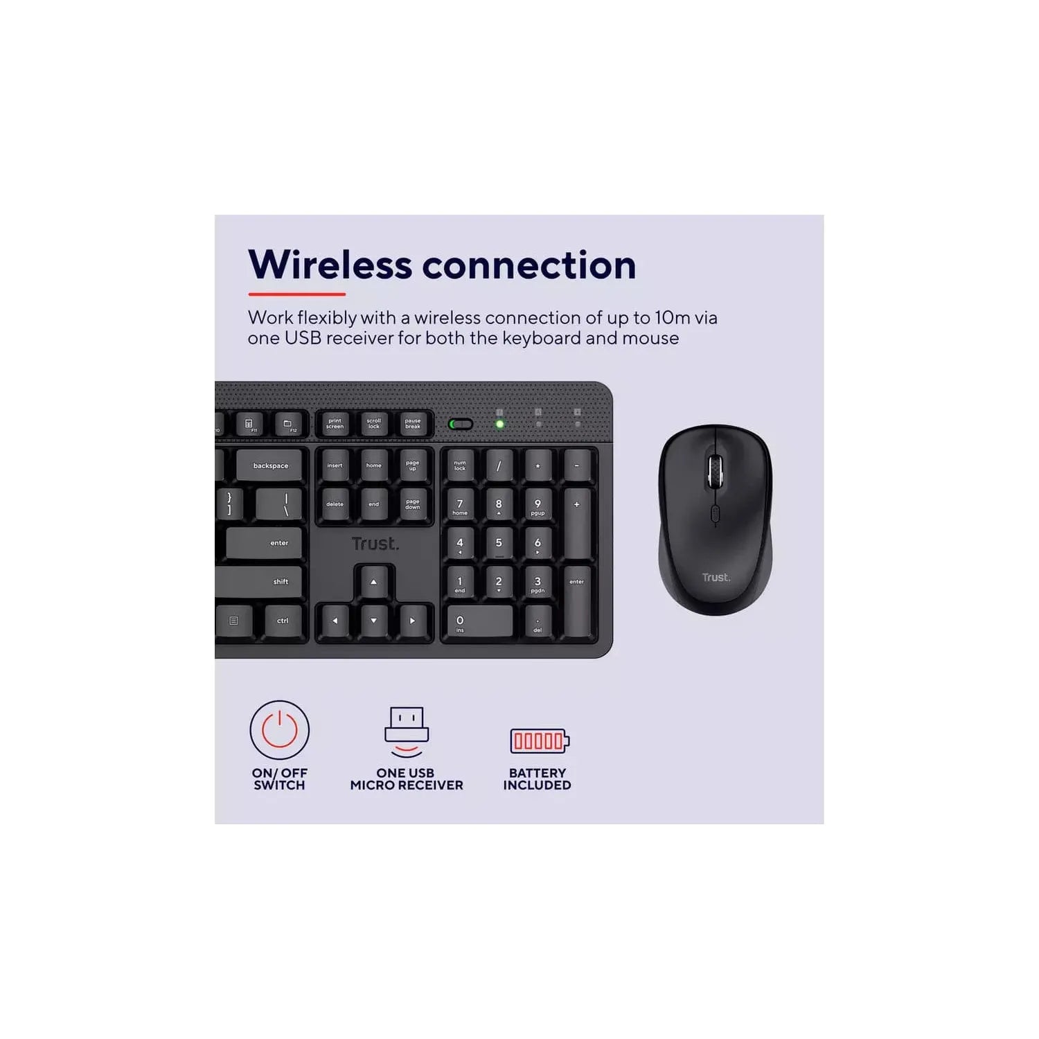 Buy Trust,Trust ODY II Wireless Keyboard and Mouse Deskset - Gadcet | UK | London | Scotland | Wales| Near Me | Cheap | Pay In 3 | Keyboard & Mouse