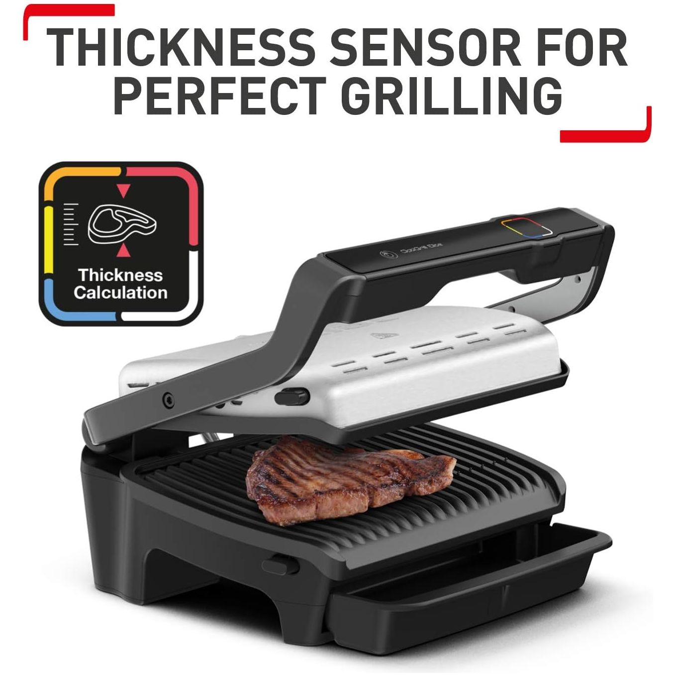 Buy TEFAL,Tefal OptiGrill Elite GC750D40 Intelligent Health Grill – 2000W, 4-6 Portions, Black & Stainless Steel - Gadcet UK | UK | London | Scotland | Wales| Near Me | Cheap | Pay In 3 | Sandwich Makers
