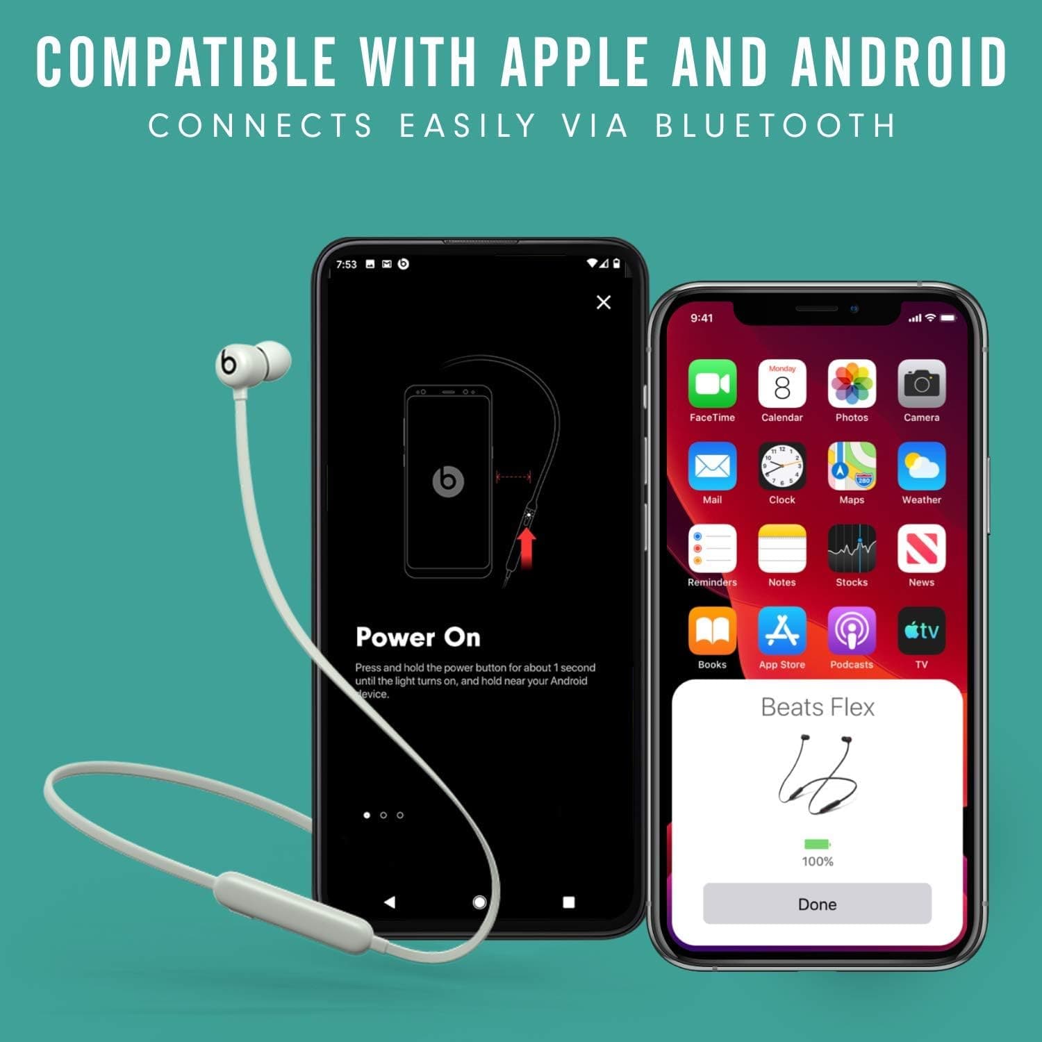 Buy Beats,Beats Flex Wireless Earbuds - Grey - Gadcet UK | UK | London | Scotland | Wales| Near Me | Cheap | Pay In 3 | In-Ear Headphones