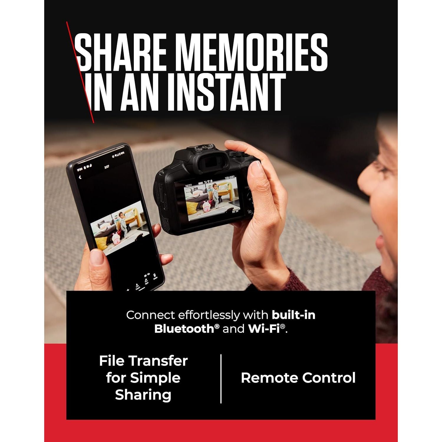 Buy Canon,Canon EOS R100 Compact Mirrorless Camera - 24.1MP, 4K, Dual Pixel CMOS AF, DIGIC 8, 6.5 FPS, Face & Eye Detection, Bluetooth, Wi-Fi, GPS - Gadcet UK | UK | London | Scotland | Wales| Near Me | Cheap | Pay In 3 | Digital Cameras