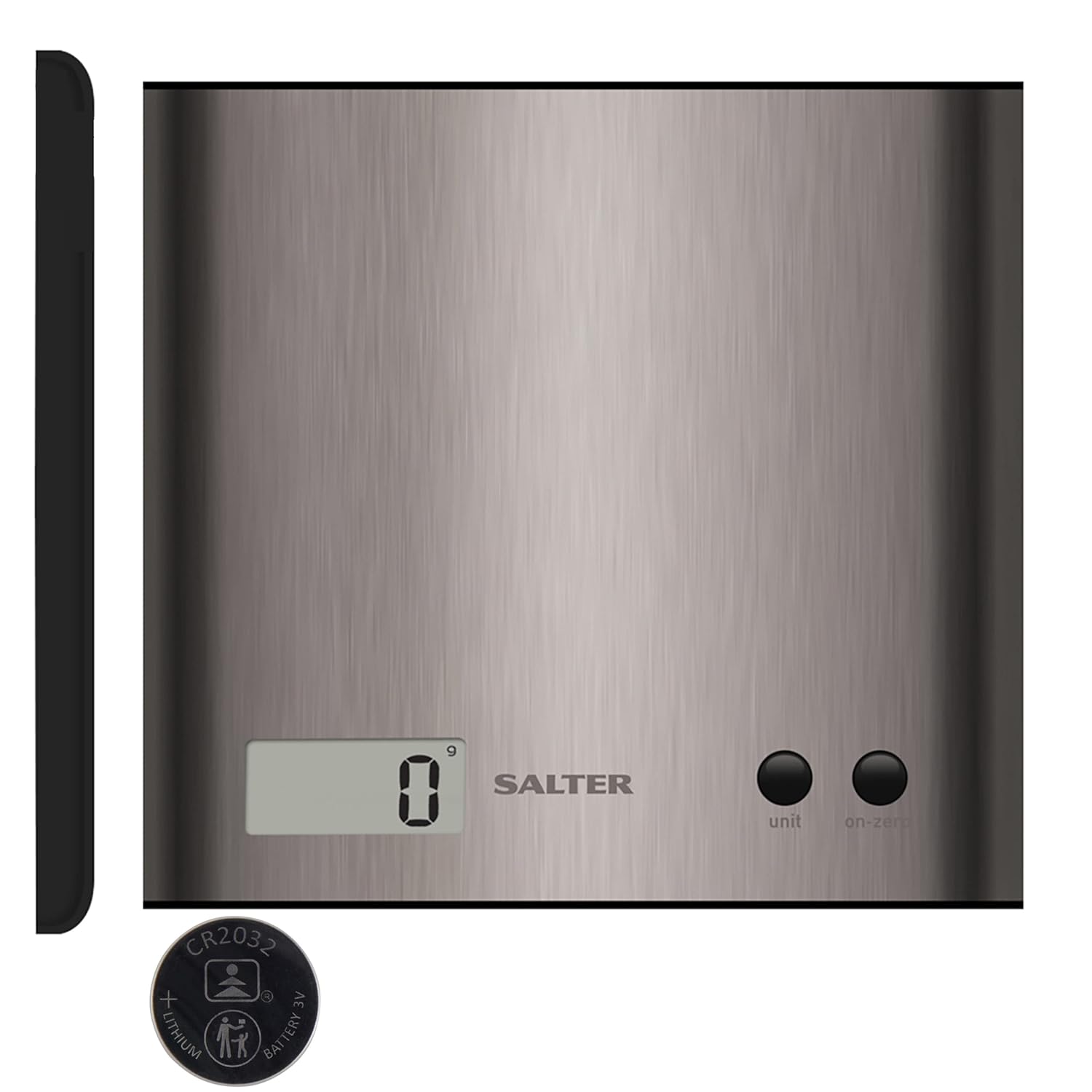 Buy Salter,Salter 1087 SSDR Arc Digital Kitchen Scale – 3kg Capacity, Slim Stainless Steel Design, Add & Weigh (Tare) Function – Battery Included - Gadcet UK | UK | London | Scotland | Wales| Near Me | Cheap | Pay In 3 | Smart Scale