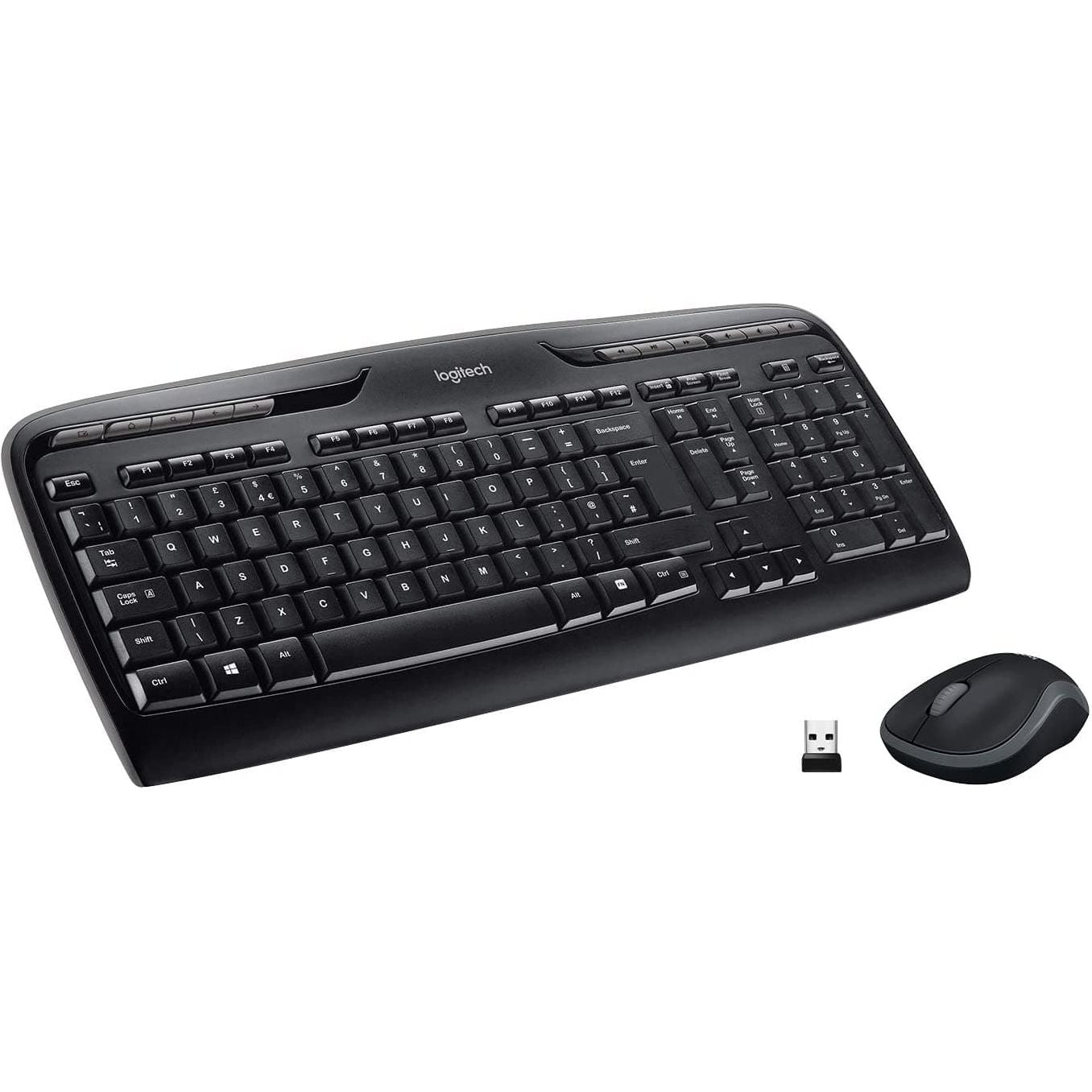 Buy Logitech,Logitech MK330 Wireless Keyboard and Mouse Combo for Windows - QWERTY UK Layout - Black - Gadcet UK | UK | London | Scotland | Wales| Ireland | Near Me | Cheap | Pay In 3 | Keyboard & Mouse