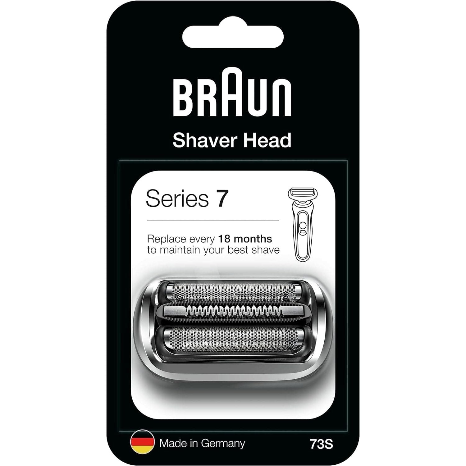 Buy Braun,Braun Series 7 Electric Shaver Replacement Head, Easily Attach Your New Shaver Head, Compatible With New Generation Series 7 Shavers , 73S, Silver - Gadcet | UK | London | Scotland | Wales| Near Me | Cheap | Pay In 3 | Razors & Razor Blades