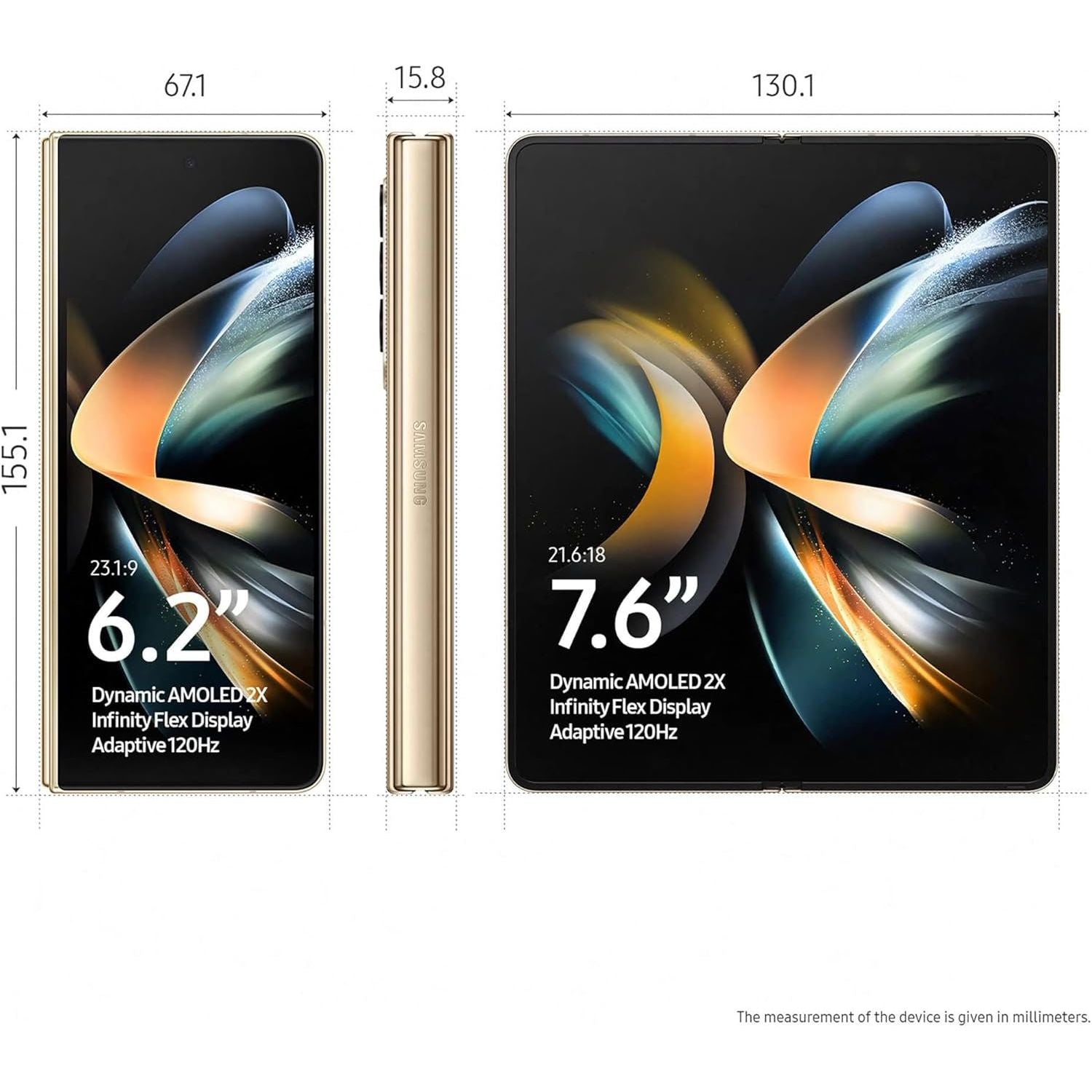 Buy Samsung,Samsung Galaxy Z Fold4 5G 512GB Beige Sim-Free Unlocked Mobile Phone - Gadcet UK | UK | London | Scotland | Wales| Near Me | Cheap | Pay In 3 | Unlocked Mobile Phones