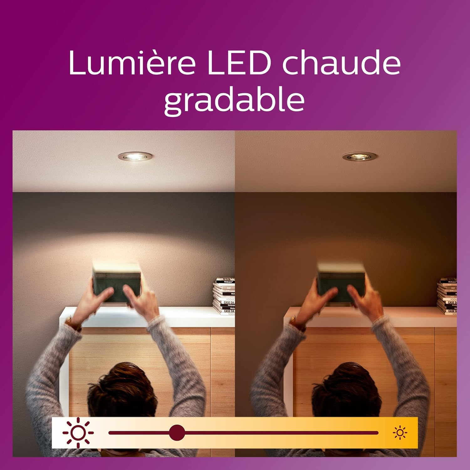 Buy Philips,Philips LED Classic Dimmable Light Spot 2 Pack – GU10, 3.8W, 50W Equivalent, Warm Glow (2200–2700K), 220-240V, Energy Class F - Gadcet UK | UK | London | Scotland | Wales| Near Me | Cheap | Pay In 3 | LED Light Bulbs