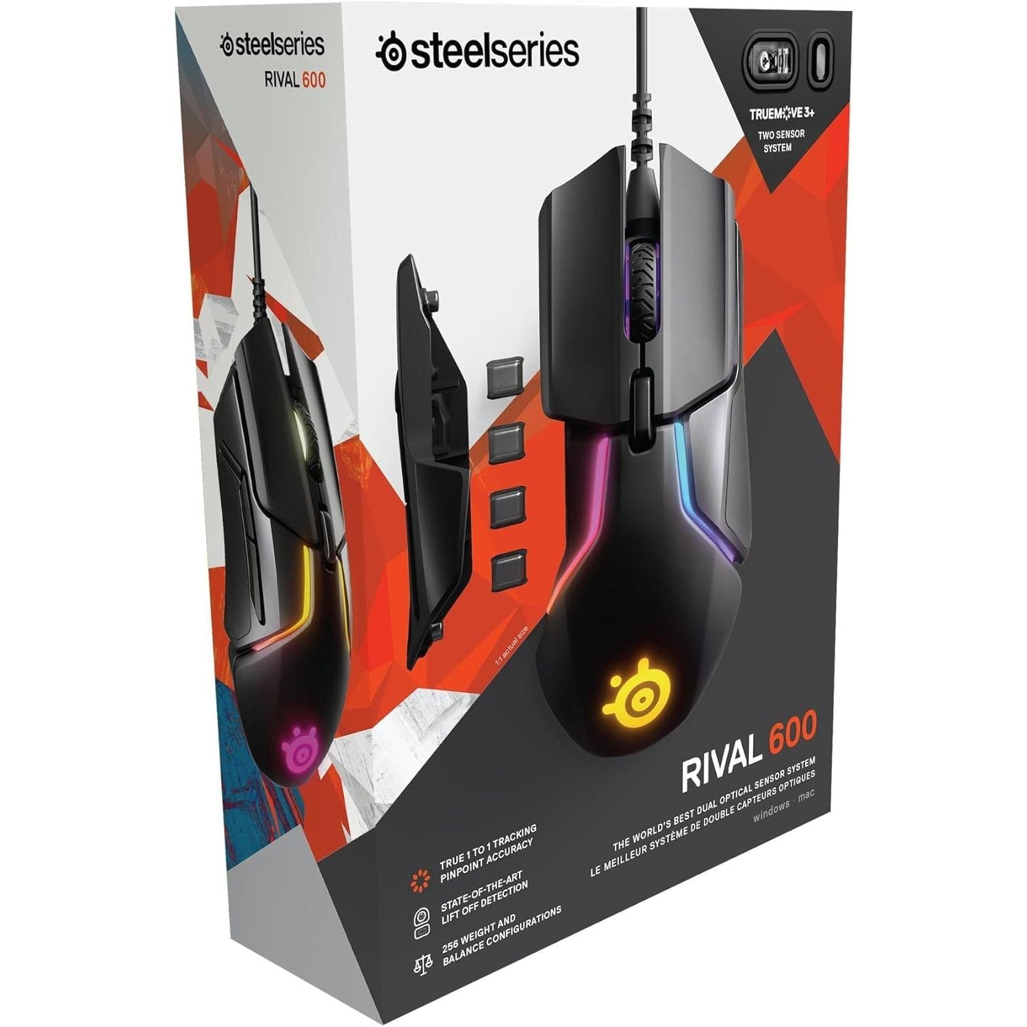 Buy SteelSeries,SteelSeries Rival 600 Optical Gaming Mouse - Black - Gadcet UK | UK | London | Scotland | Wales| Ireland | Near Me | Cheap | Pay In 3 | Computer Components