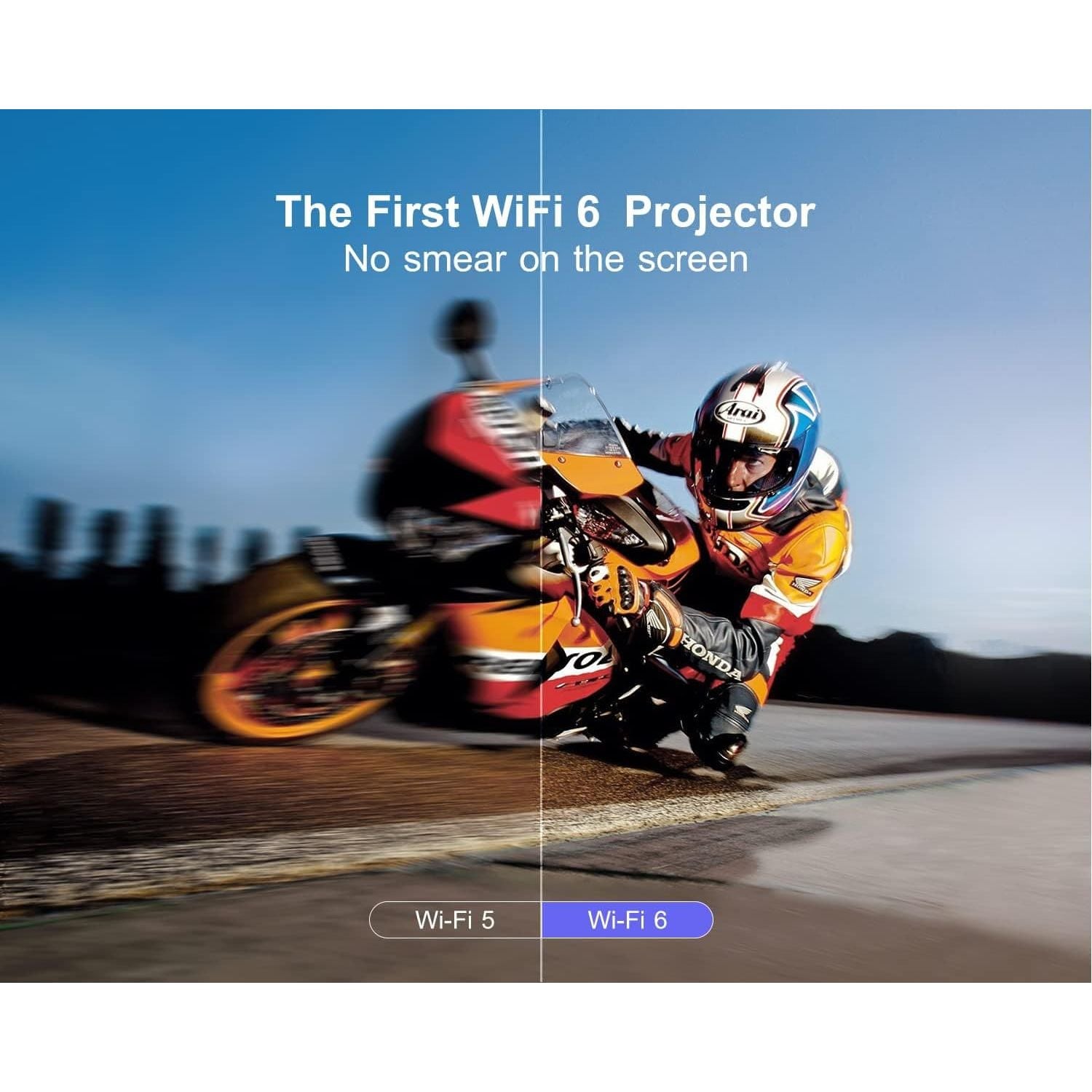 Buy WiMiUS,WiMiUS 26000 Lumen Full HD 1080P Portable Projector with Auto Focus & Keystone, WiFi 6, Bluetooth, 4K Support, 4D/4P Keystone, 50% Zoom, 300'' Display for Smartphone/TV Stick/PPT/PS5 - Gadcet UK | UK | London | Scotland | Wales| Near Me | Cheap | Pay In 3 | Projectors