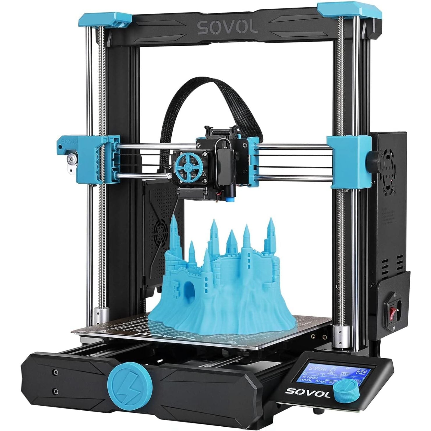 Buy SOVOL,Sovol SV06 3D Printer Open Source All Metal Hotend, Planetary Dual Gear Direct Drive Extruder 25-Point Automatic Leveling for Beginner, PEI Magnetic Platform, Printing Size 220x220x250 mm - Gadcet UK | UK | London | Scotland | Wales| Ireland | Near Me | Cheap | Pay In 3 | Printer, Copier & Fax Machine Accessories